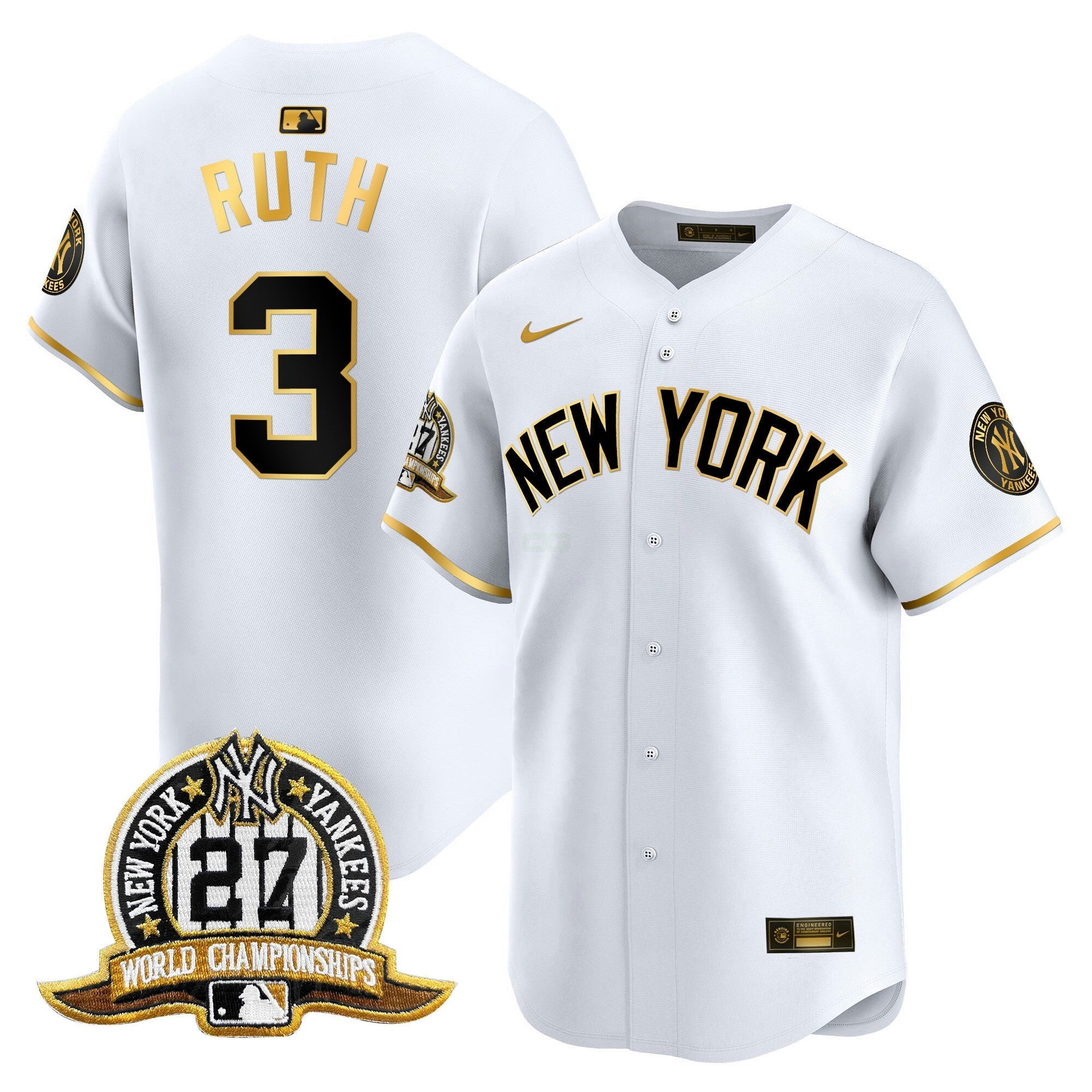 Camisa MLB Men’s New York 27 Time Champions Patch Vapor Premier Limited Jersey V2