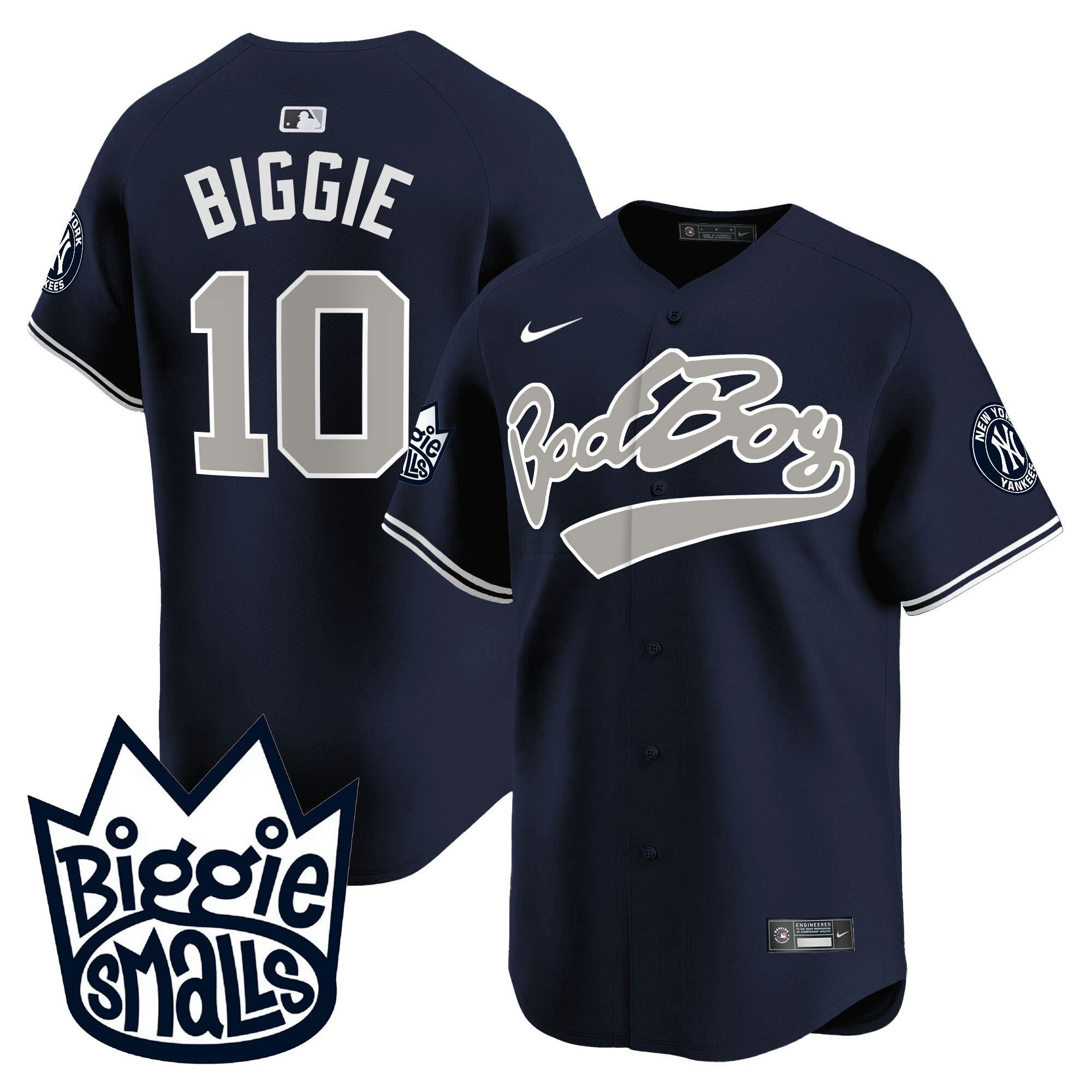 Camisa MLB Men’s New York Biggie Smalls Vapor Premier Limited Jersey