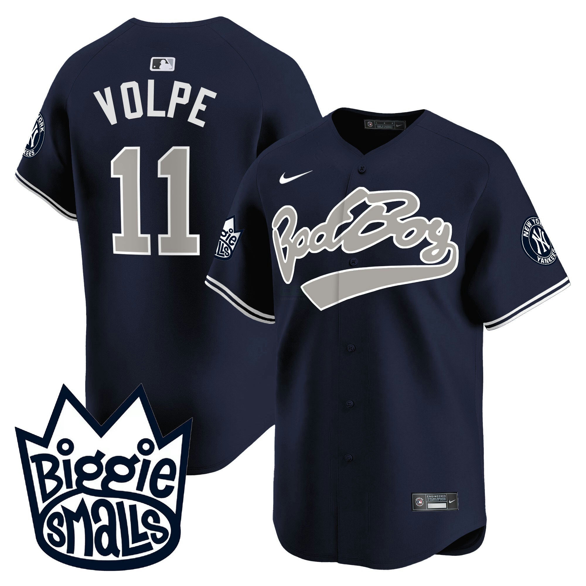 Camisa MLB Men’s New York Biggie Smalls Vapor Premier Limited Jersey