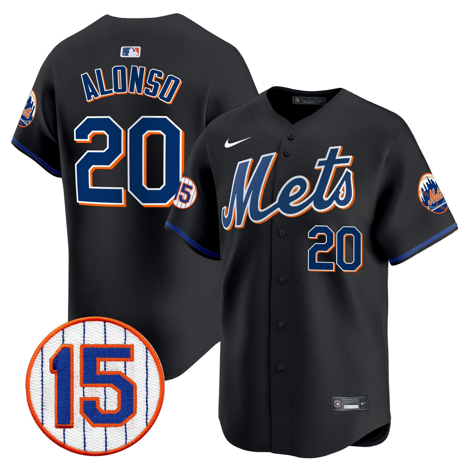 Camisa MLB Men’s New York Jerry Grote Patch Vapor Premier Limited Jersey
