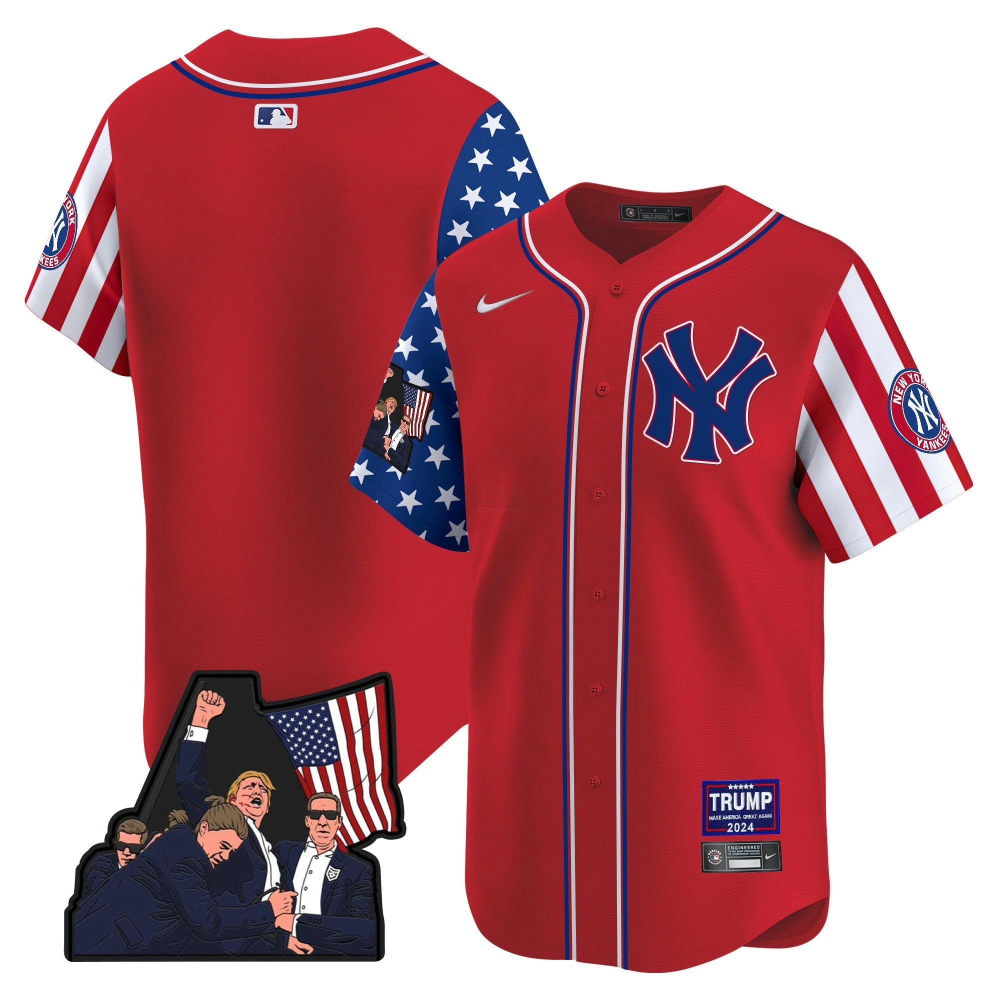 Camisa MLB Men’s New York Make American Great Again Vapor Premier Limited Jersey