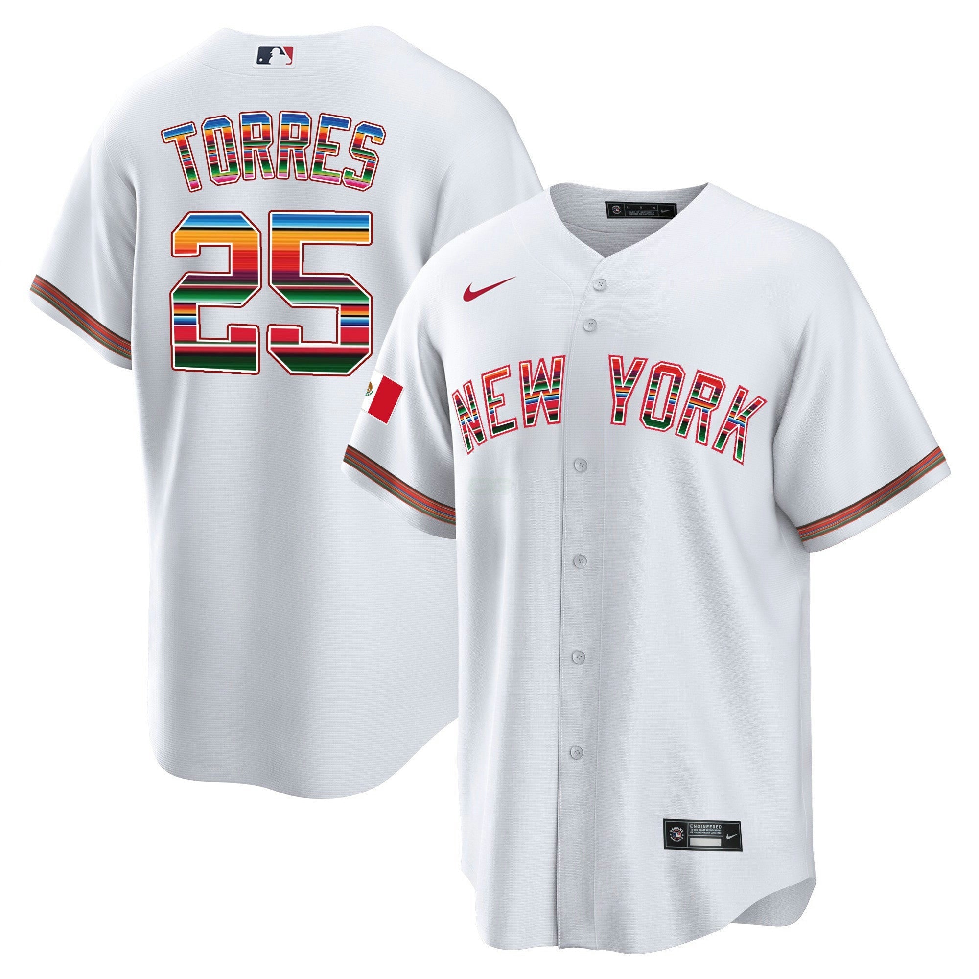 Camisa MLB Men’s New York Mexico Cool Base Jersey