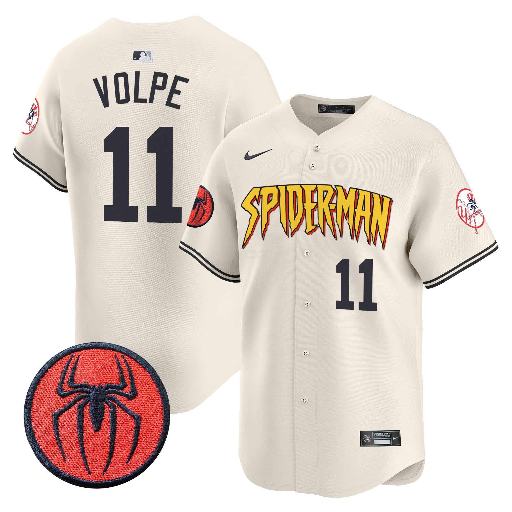 Camisa MLB Men’s New York Spider-Man Vapor Premier Limited Jersey