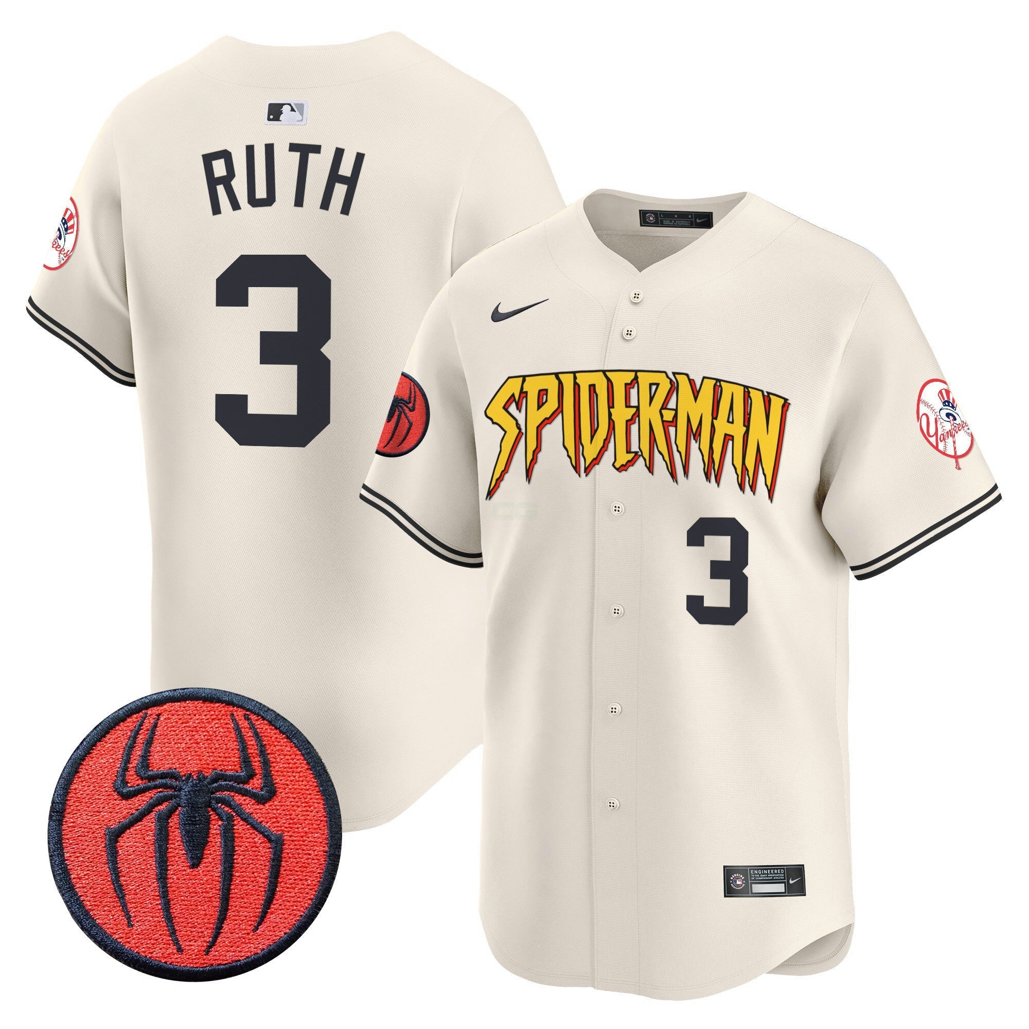 Camisa MLB Men’s New York Spider-Man Vapor Premier Limited Jersey