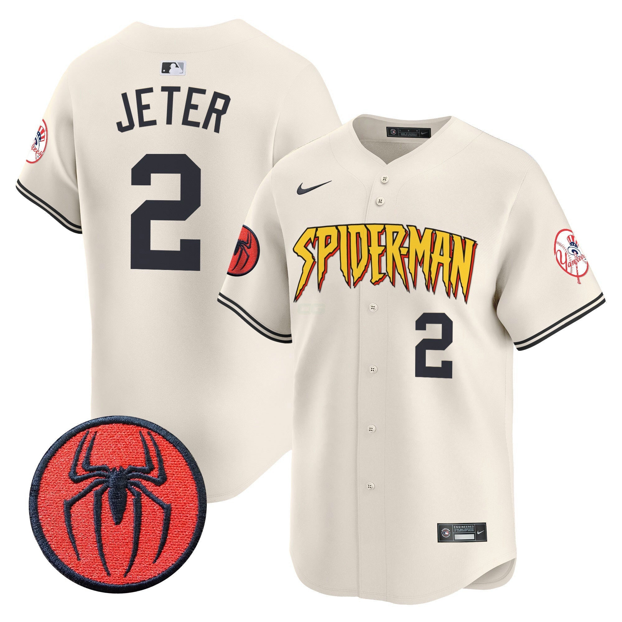 Camisa MLB Men’s New York Spider-Man Vapor Premier Limited Jersey