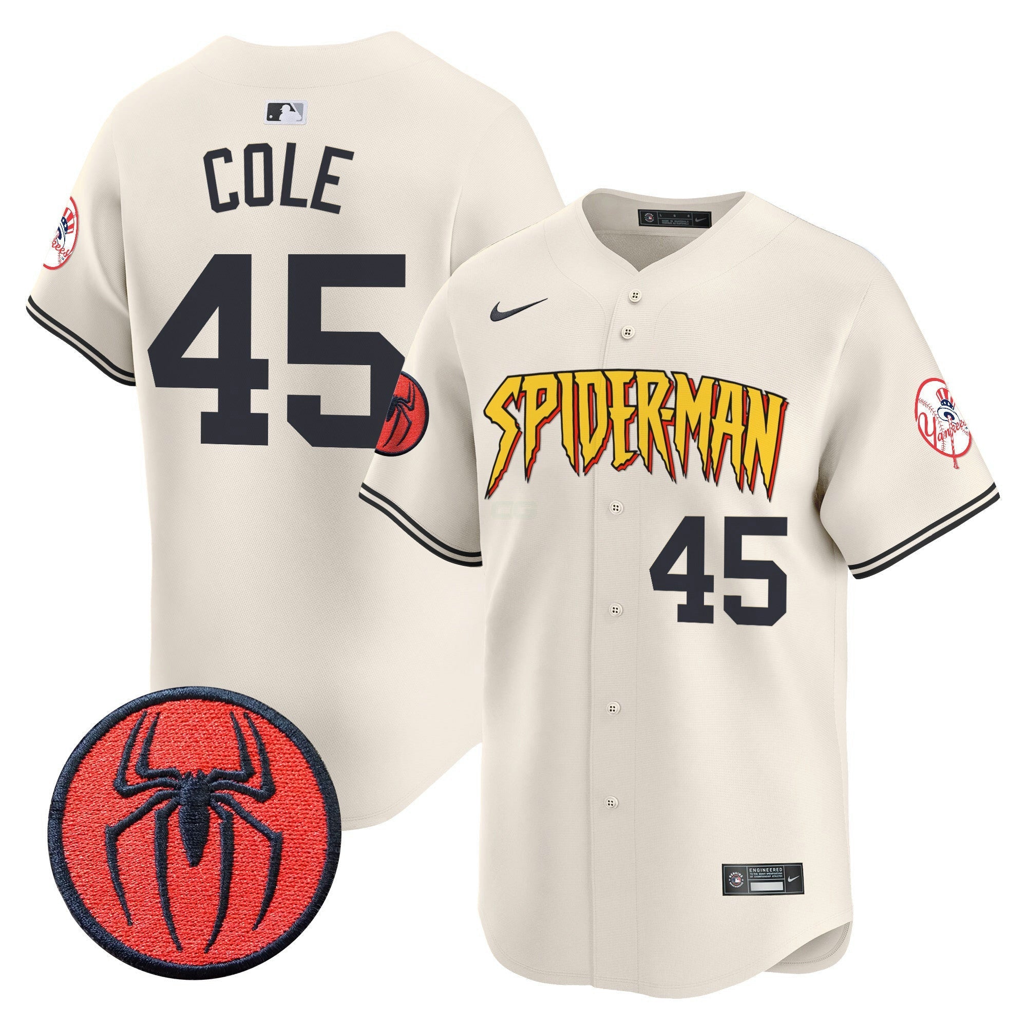 Camisa MLB Men’s New York Spider-Man Vapor Premier Limited Jersey