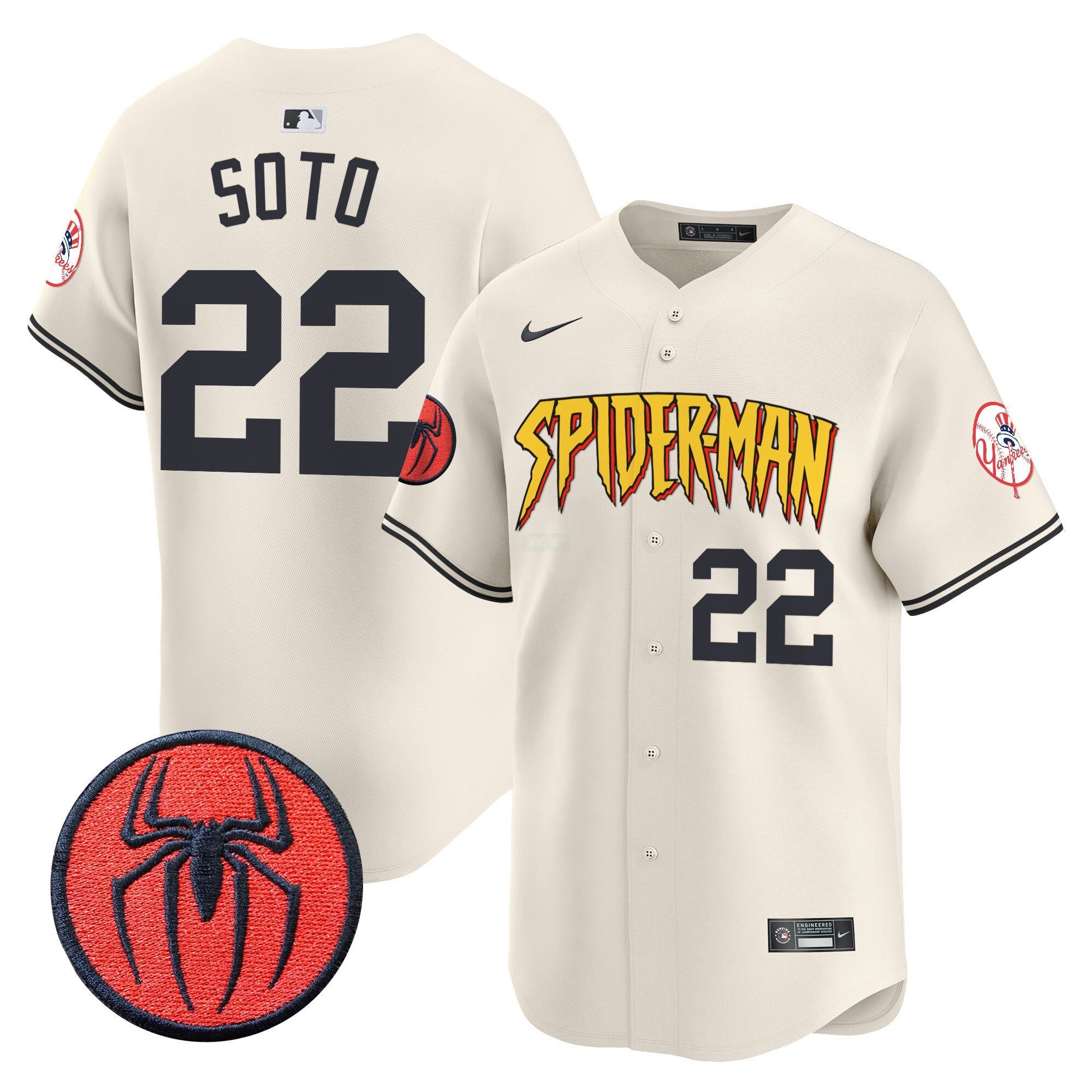 Camisa MLB Men’s New York Spider-Man Vapor Premier Limited Jersey