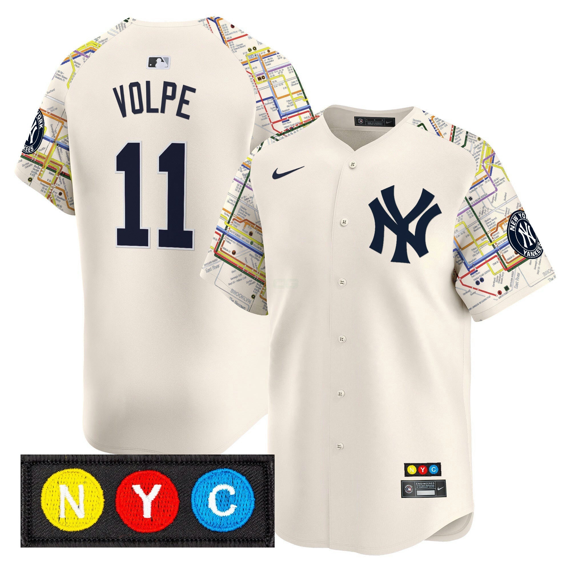 Camisa MLB Men’s New York Subway Style Vapor Premier Limited Jersey – Stitched