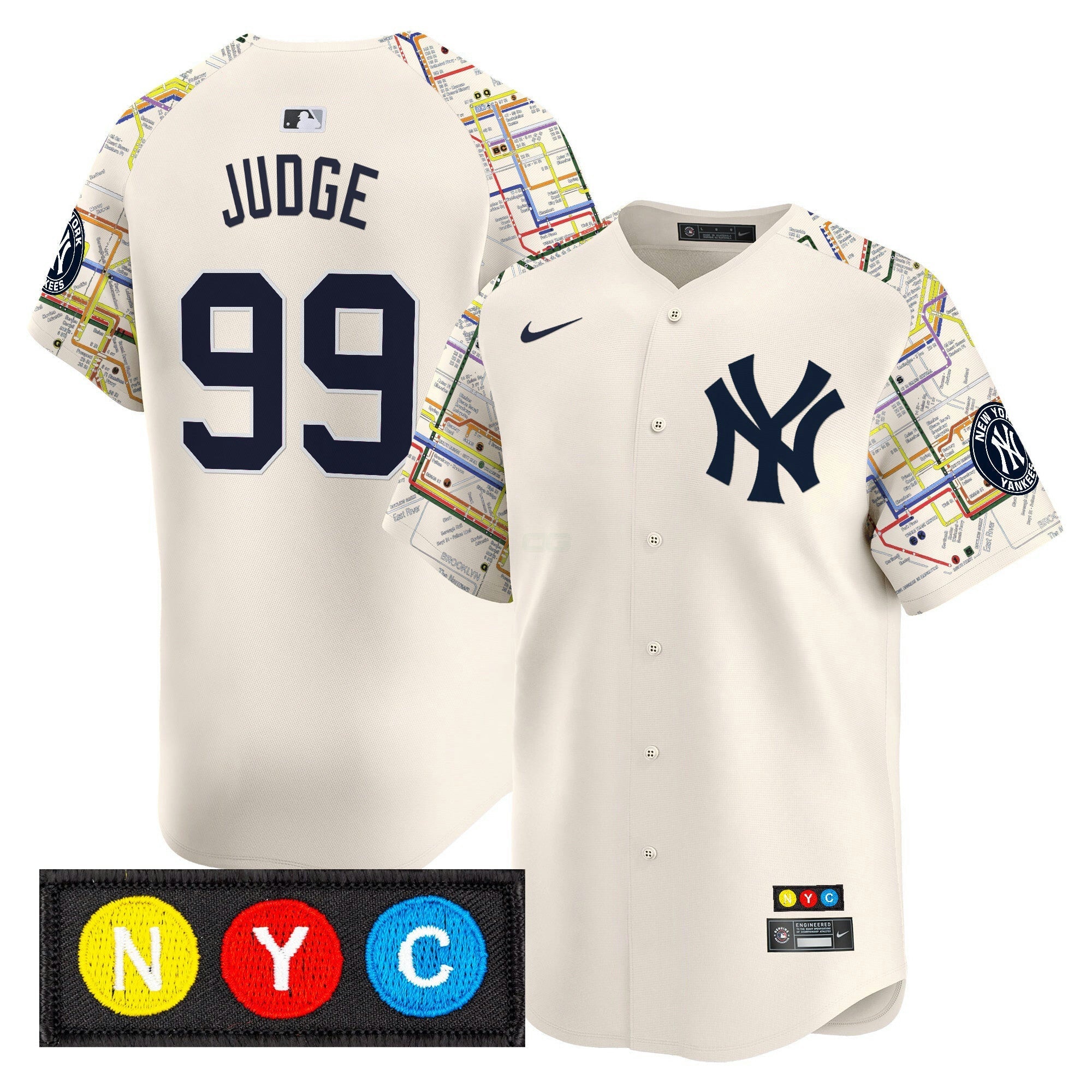 Camisa MLB Men’s New York Subway Style Vapor Premier Limited Jersey – Stitched