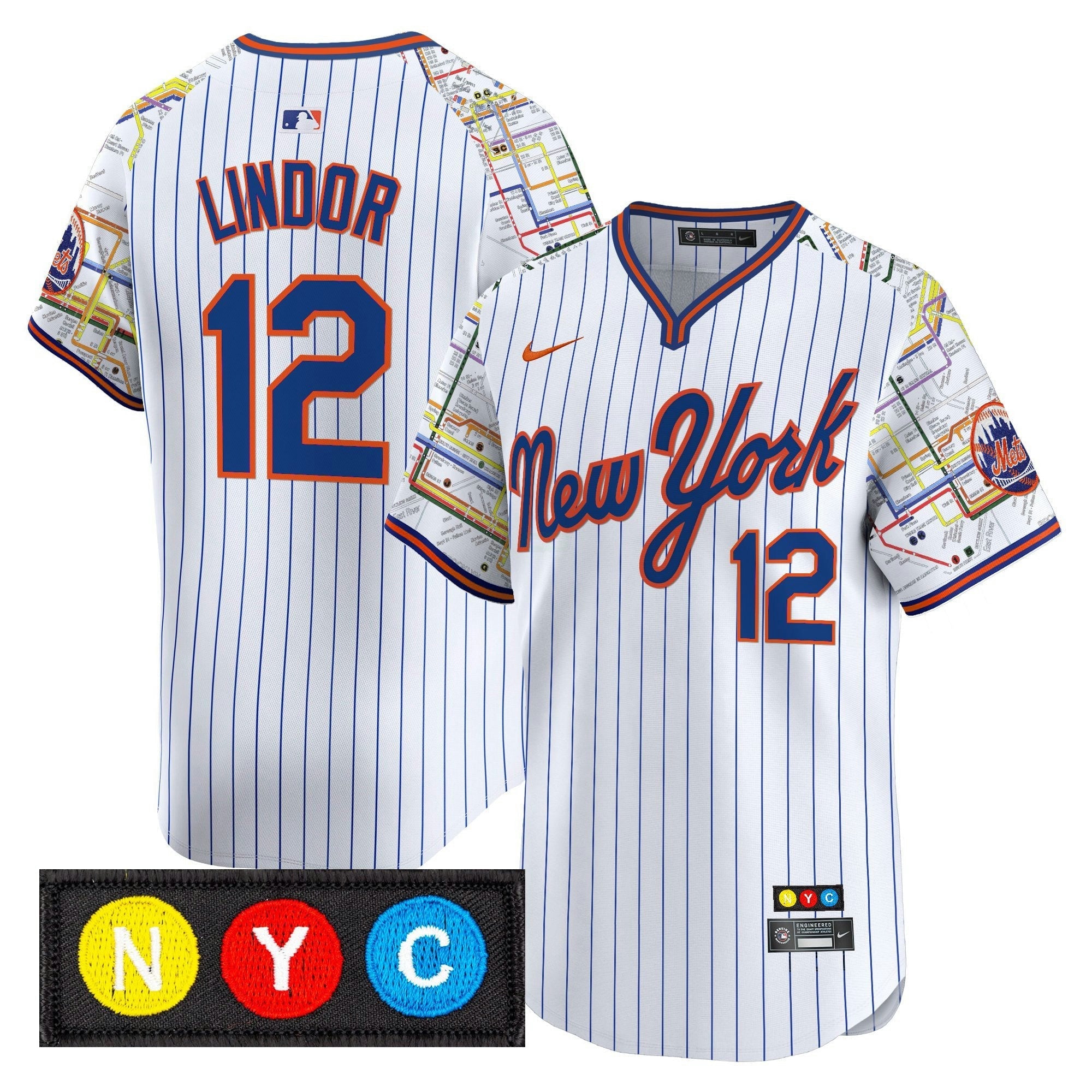 Camisa MLB Men’s New York Subway Style Vapor Premier Limited Jersey – Stitched