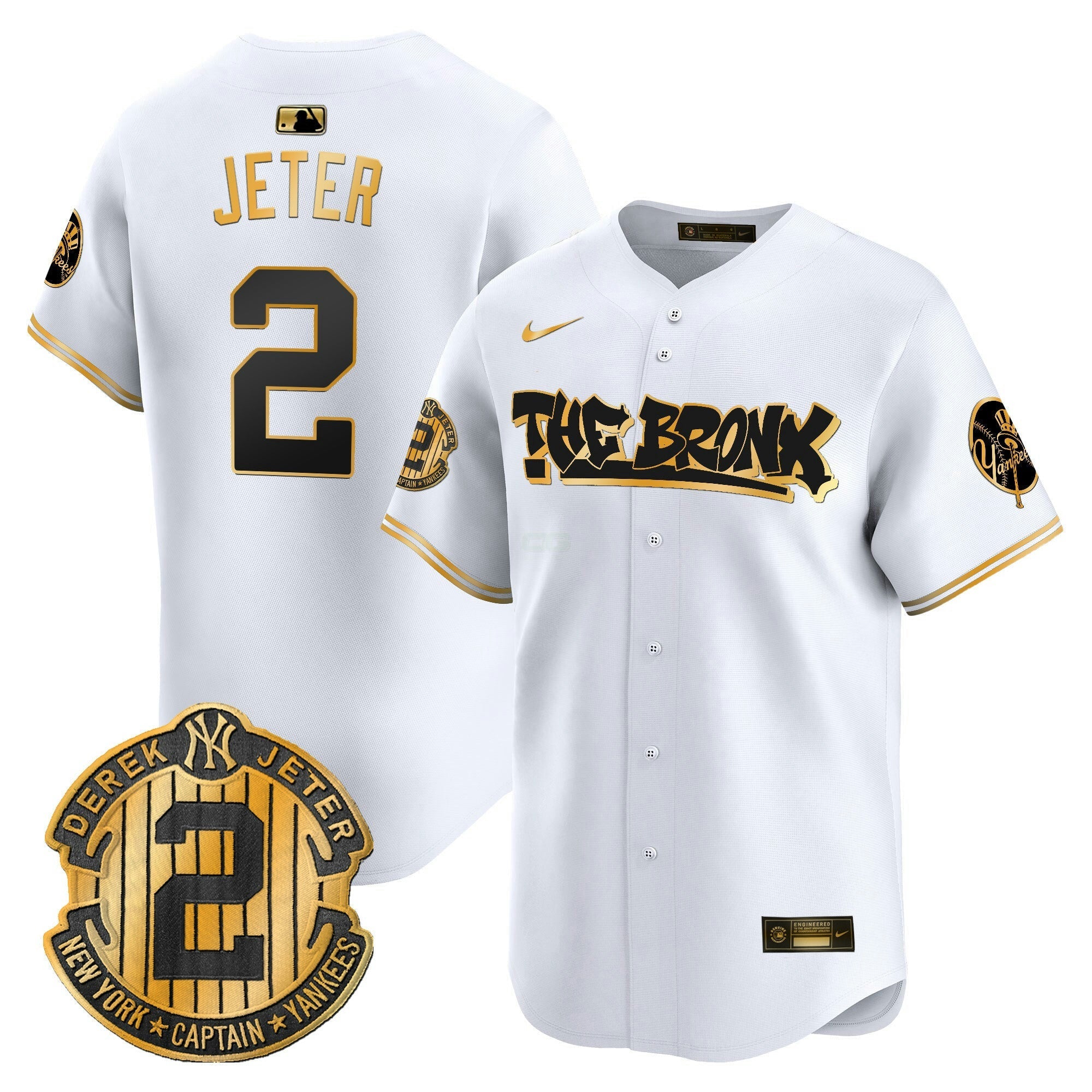 Camisa MLB Men’s New York The Bronx Graffiti Vapor Premier Limited Jersey V5