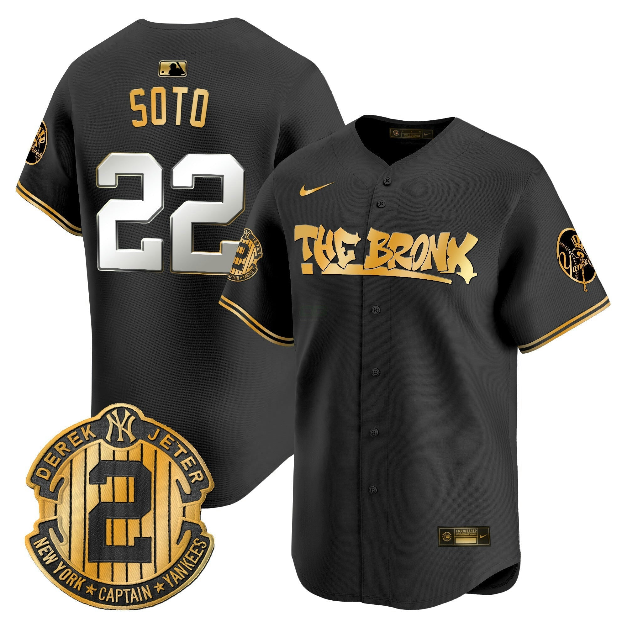 Camisa MLB Men’s New York The Bronx Graffiti Vapor Premier Limited Jersey V5