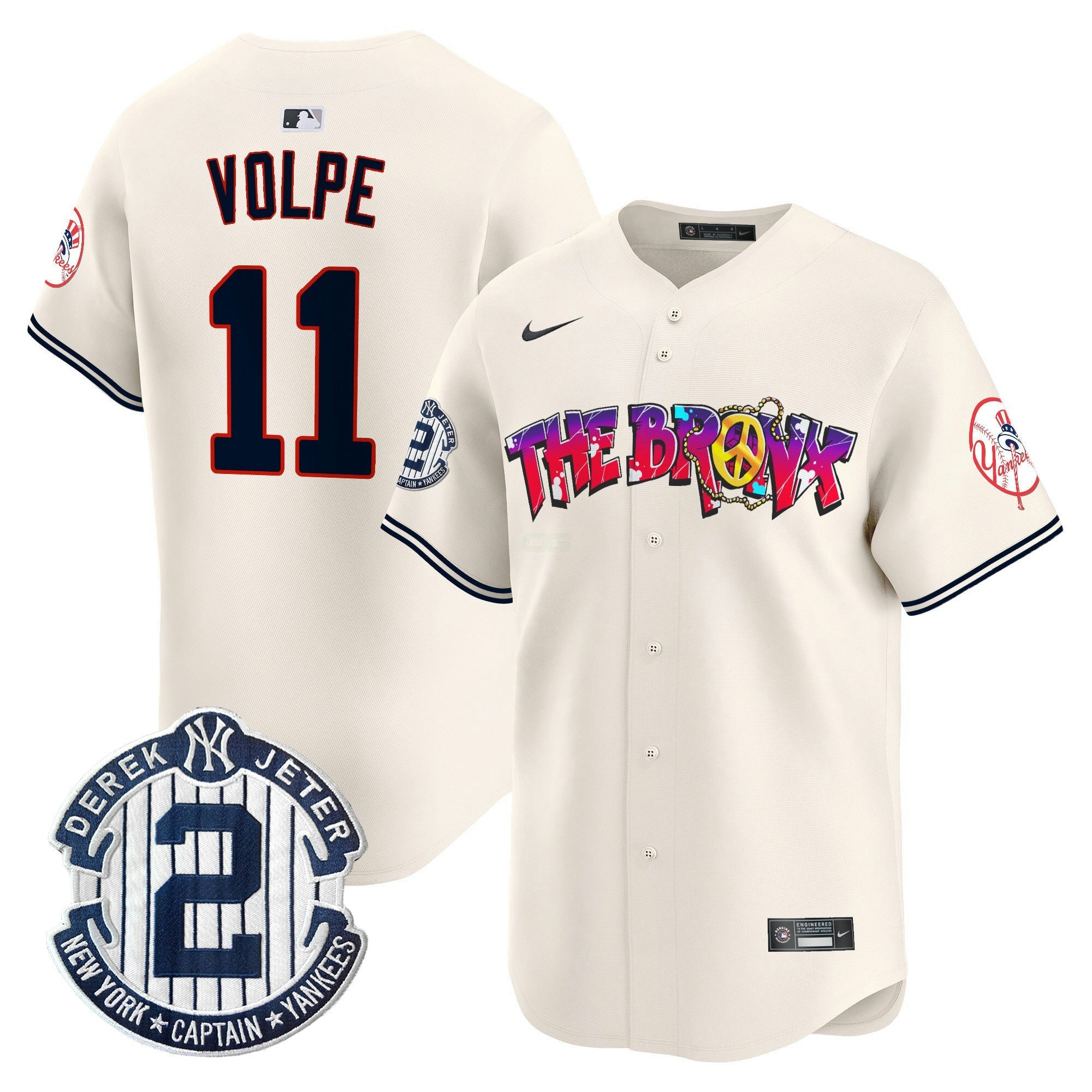 Camisa MLB Men’s New York The Bronx Graffiti Vapor Premier Limited Jersey V7