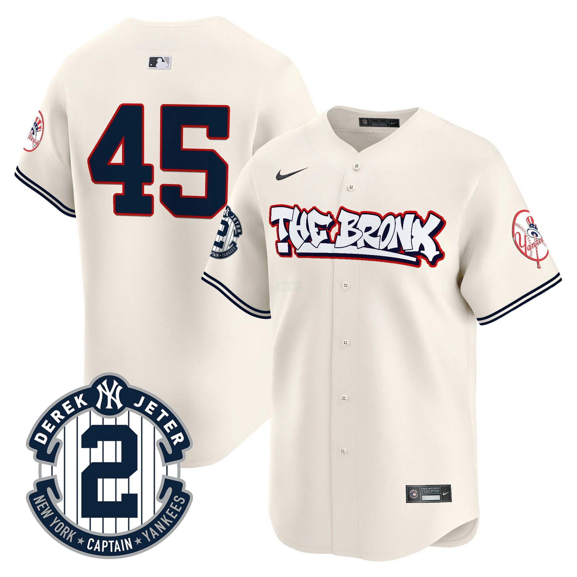 Camisa MLB Men’s New York The Bronx Graffiti Vapor Premier Limited Jersey V8
