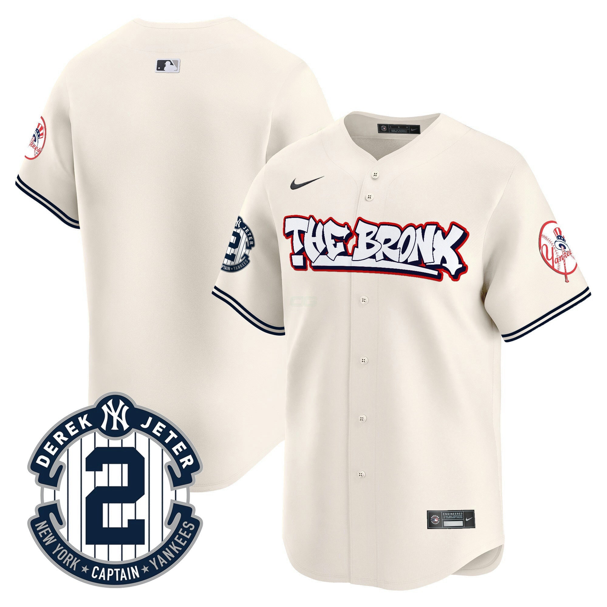 Camisa MLB Men’s New York The Bronx Graffiti Vapor Premier Limited Jersey V8