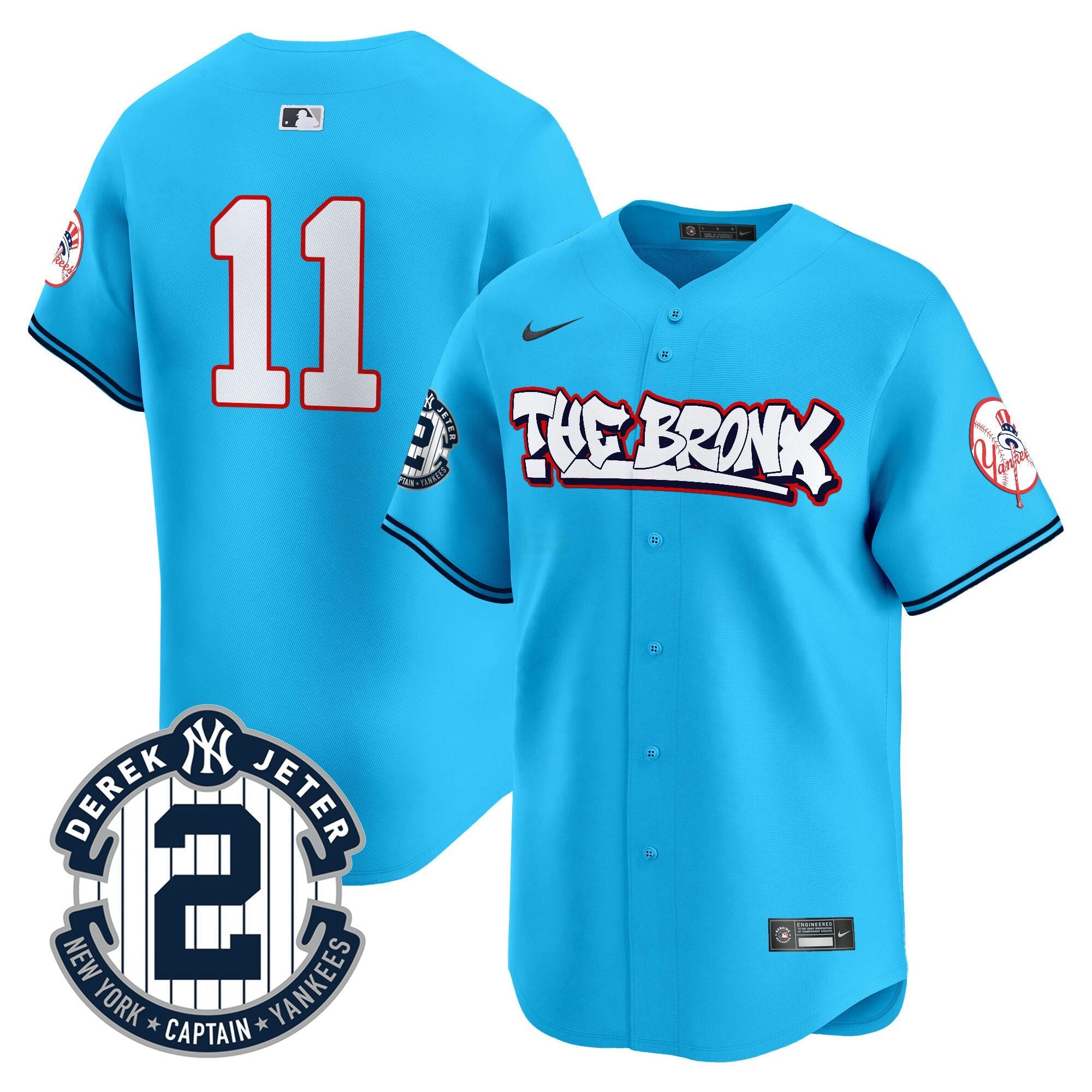 Camisa MLB Men’s New York The Bronx Graffiti Vapor Premier Limited Jersey V8