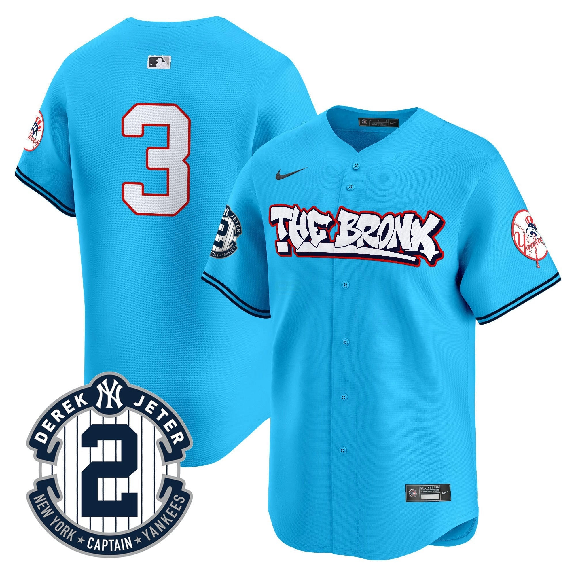 Camisa MLB Men’s New York The Bronx Graffiti Vapor Premier Limited Jersey V8