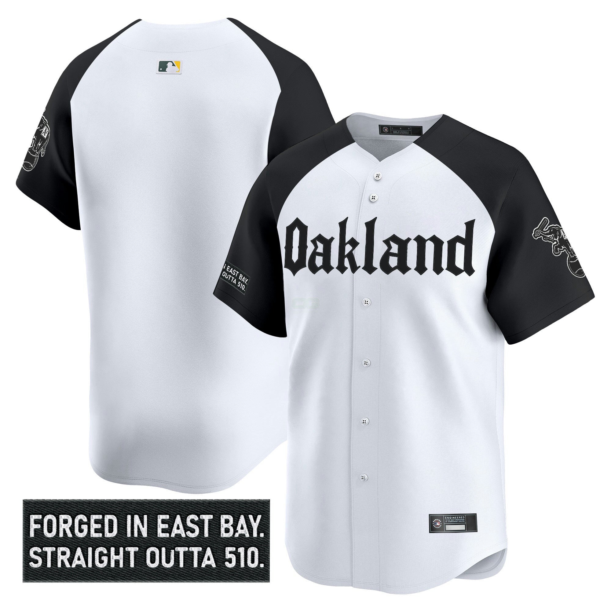 Camisa MLB Men’s Oakland ‘Gothic East Bay Edition’ Vapor Premier Limited Jersey