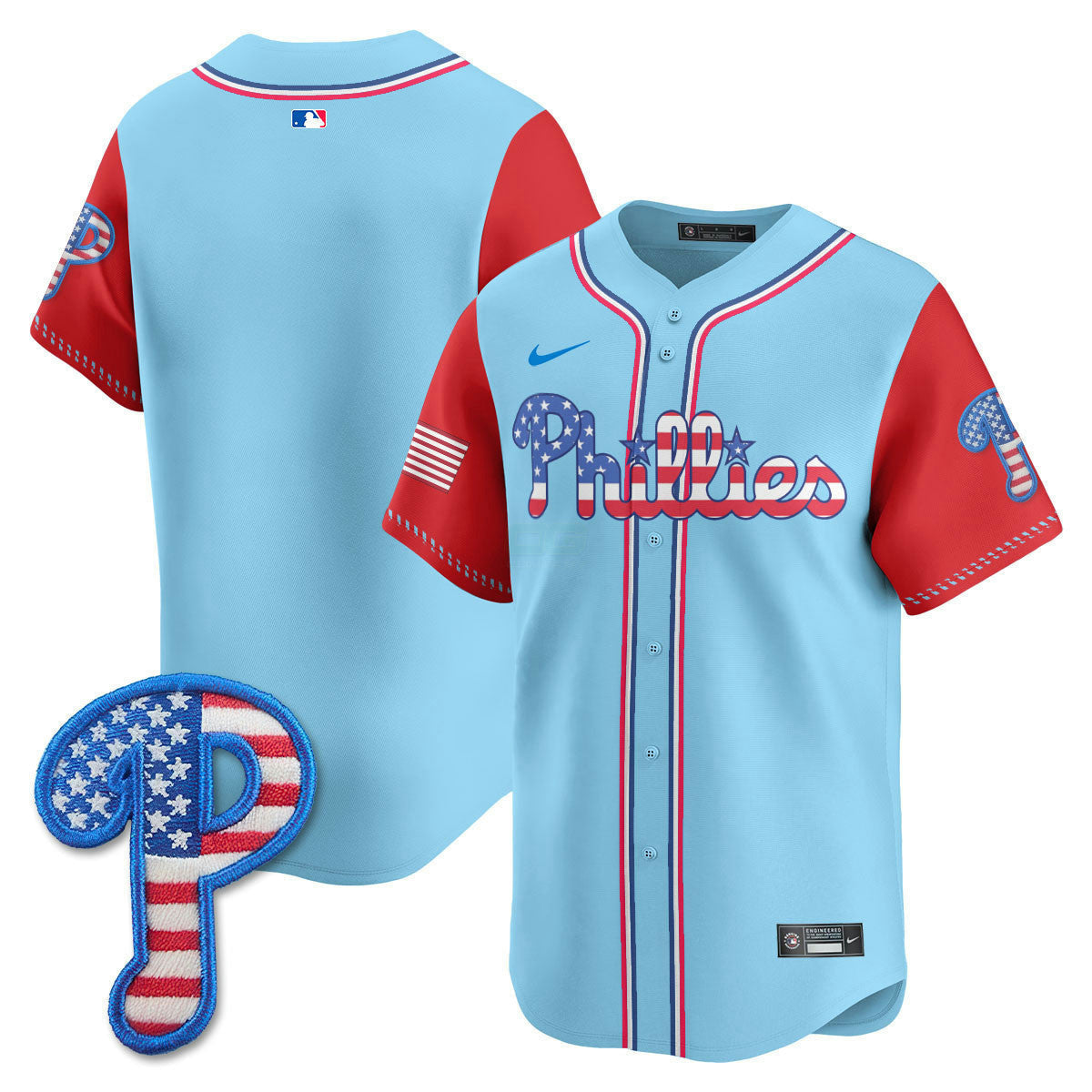 Camisa MLB Men’s Philadelphia 2025 Fourth of July Vapor Premier Limited Jersey