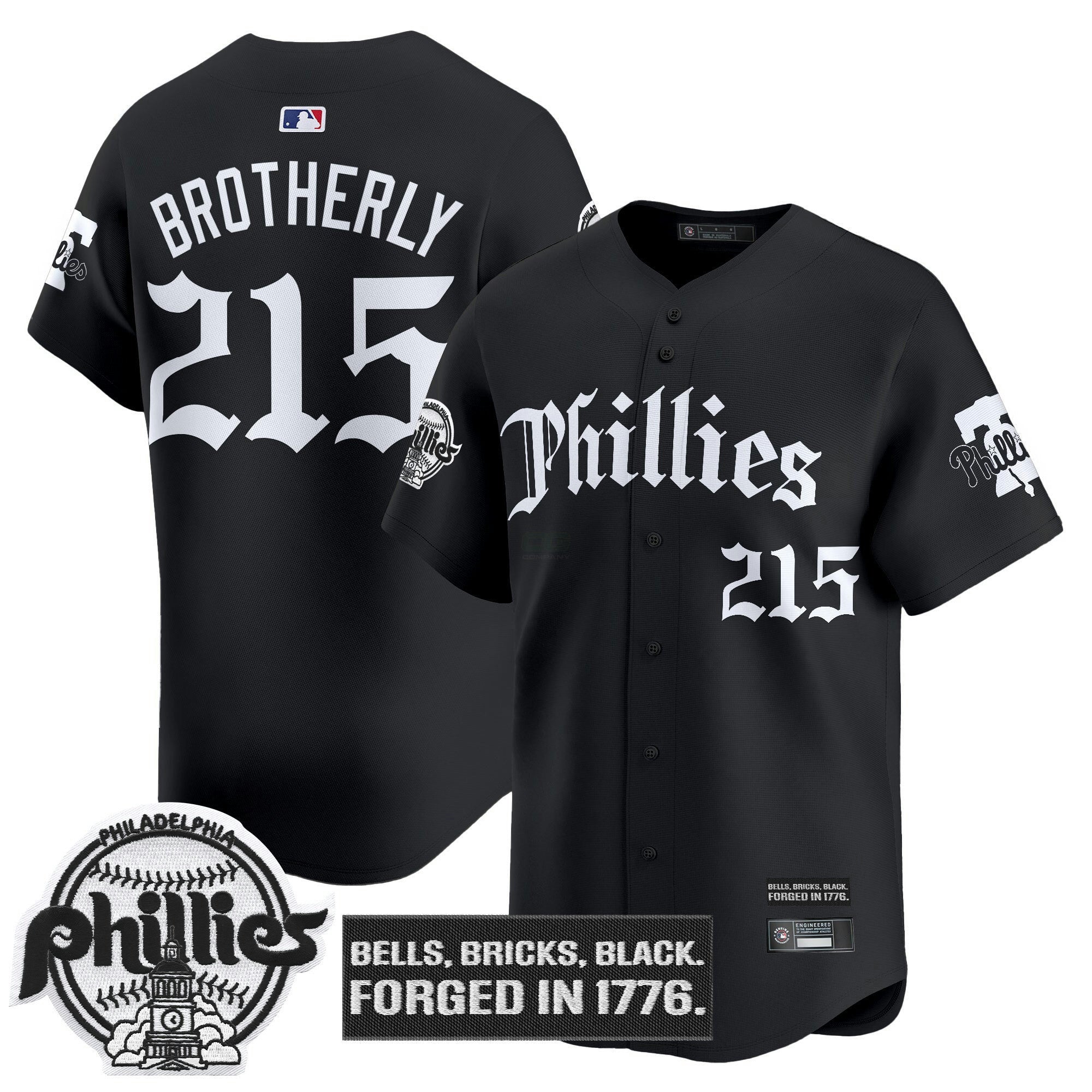 Camisa MLB Men’s Philadelphia ‘Gothic Liberty Edition’ Vapor Premier Limited Jersey