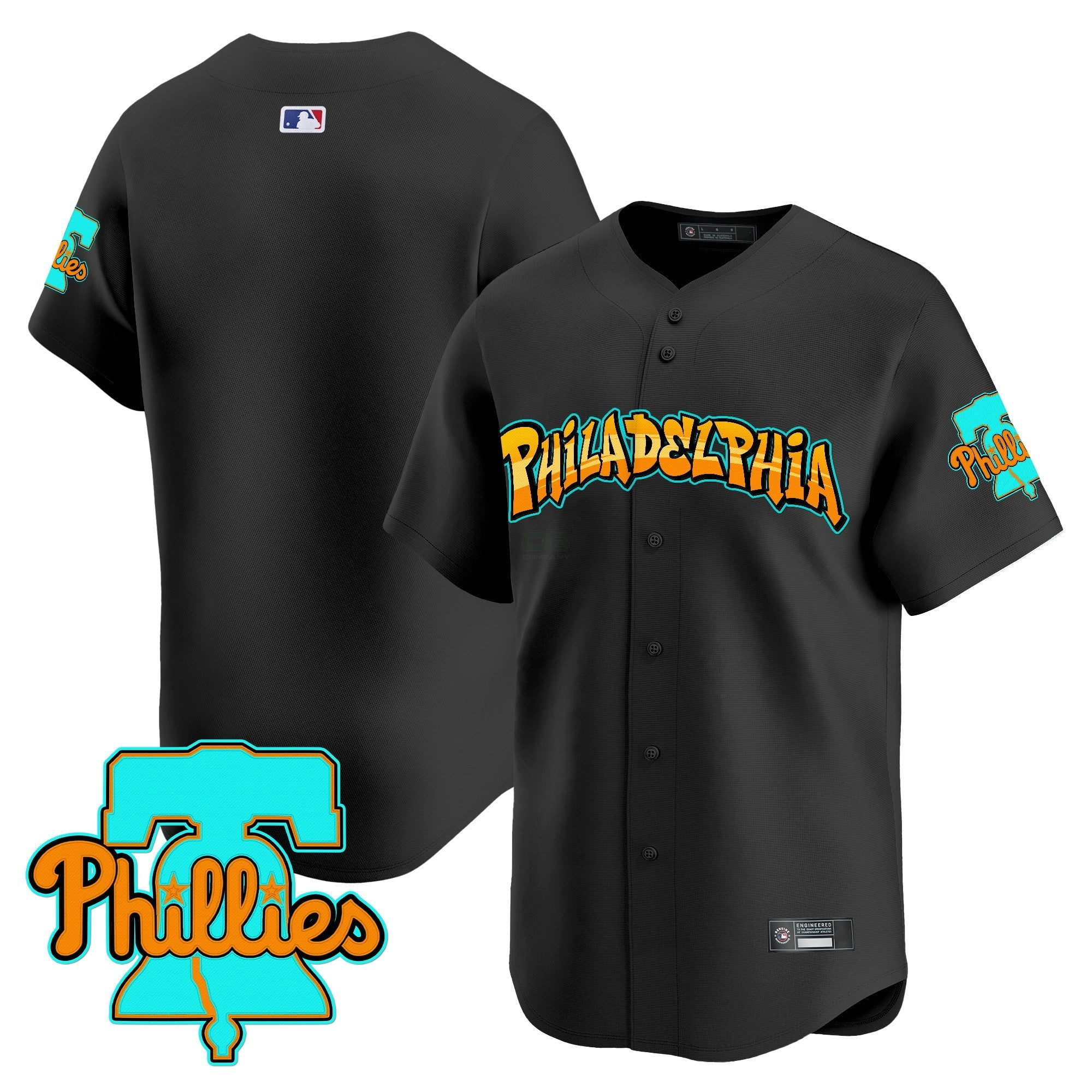 Camisa MLB Men’s Philadelphia ‘Graffiti Broad Street Edition’ Vapor Premier Limited Jersey