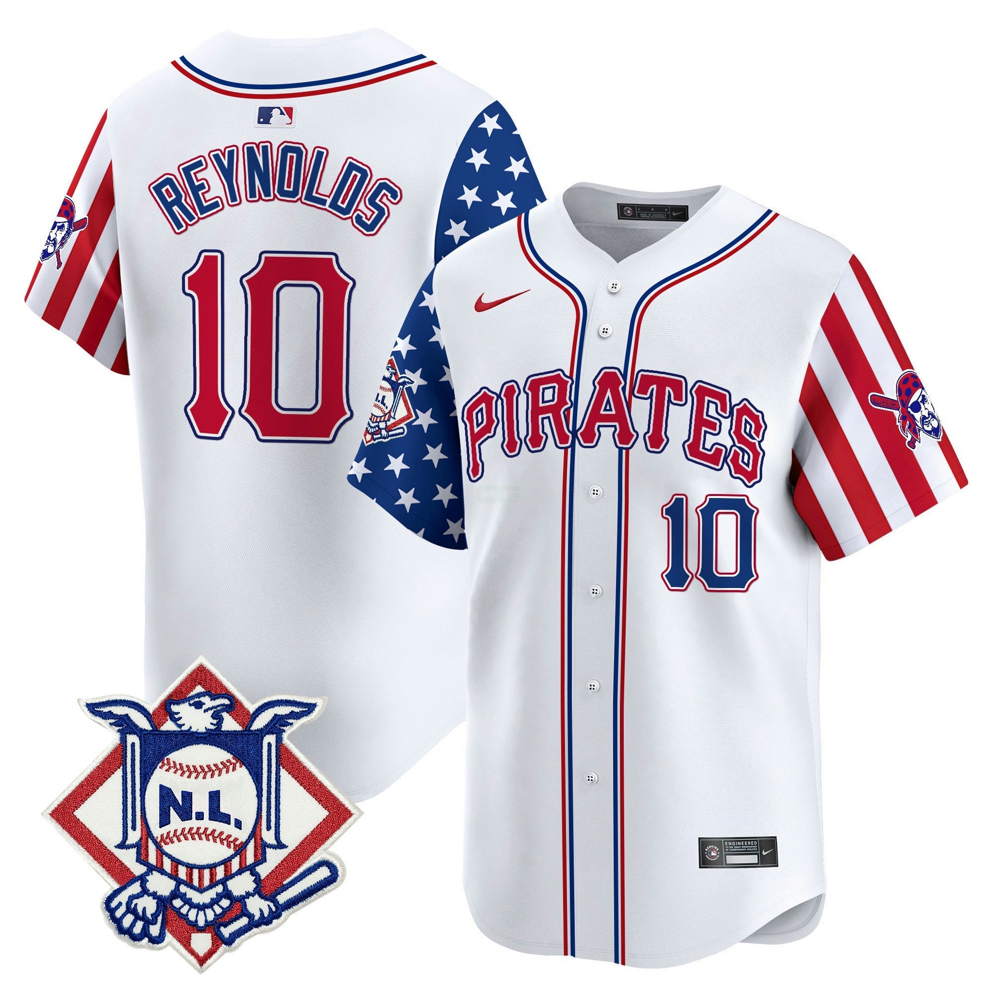 Camisa MLB Men’s Pittsburgh 2024 Fourth of July Vapor Premier Limited Jersey