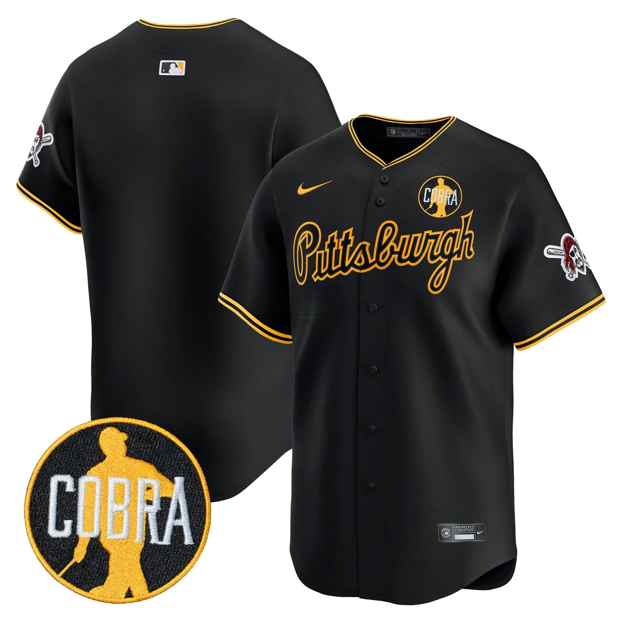 Camisa MLB Men’s Pittsburgh ‘Dave Parker Cobra Patch’ Vapor Premier Limited Jersey