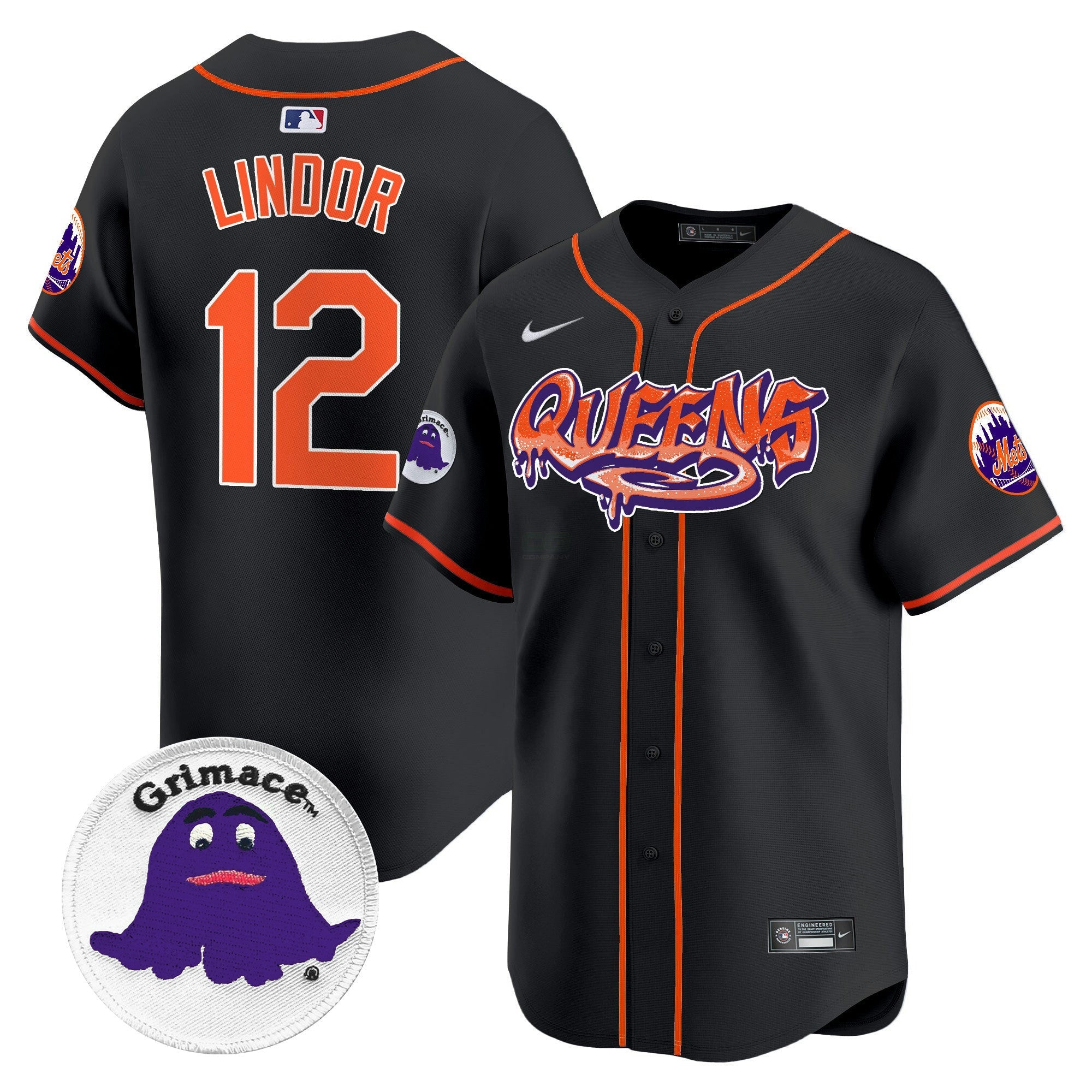 Camisa MLB Men’s Queens Graffiti Vapor Premier Limited Jersey