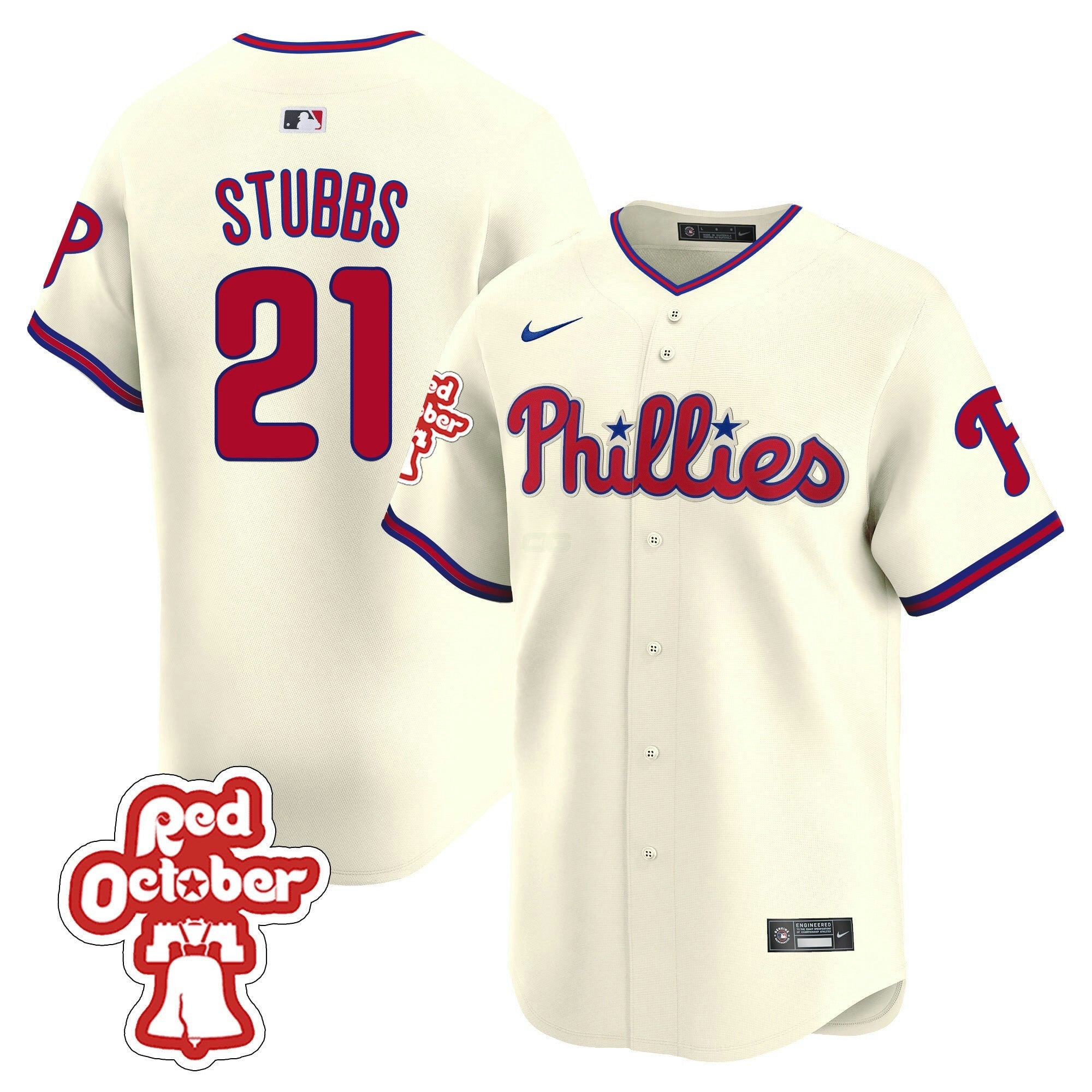 Camisa MLB Men’s Red Octorber Patch Vapor Premier Limited Jersey