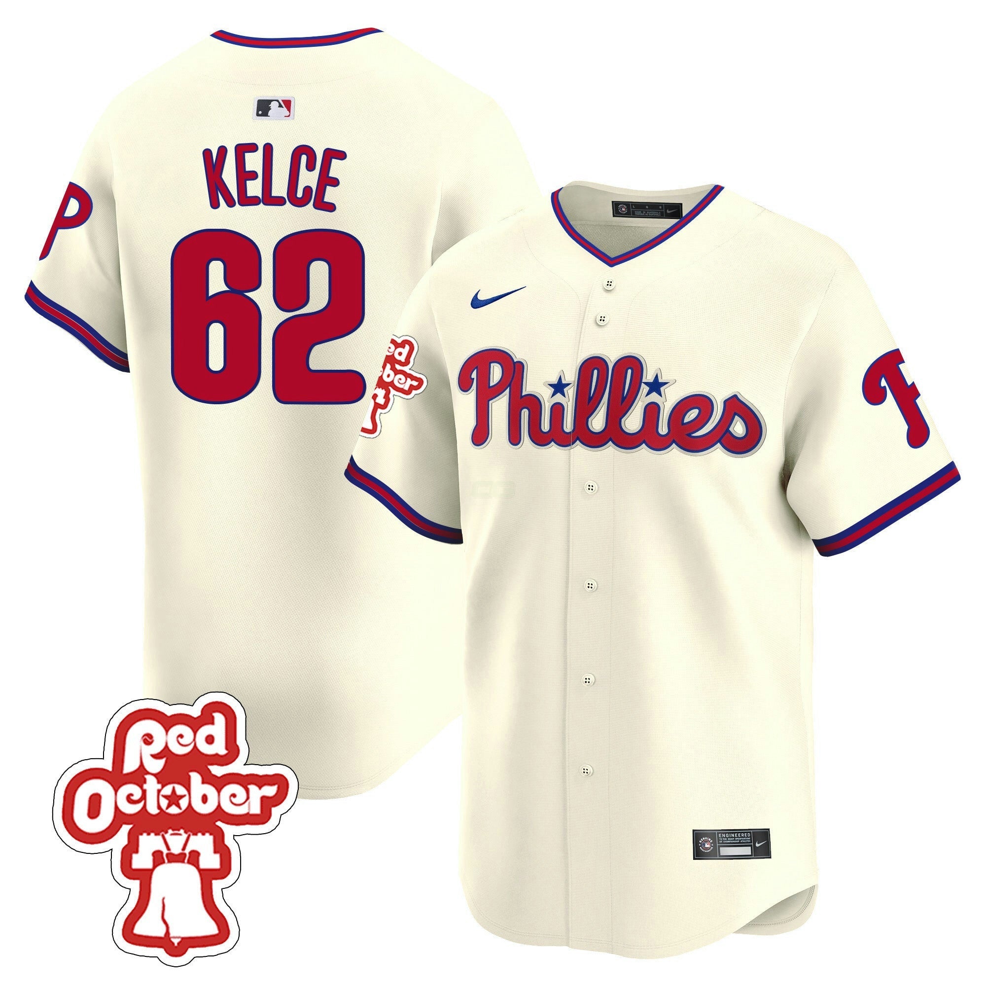 Camisa MLB Men’s Red Octorber Patch Vapor Premier Limited Jersey
