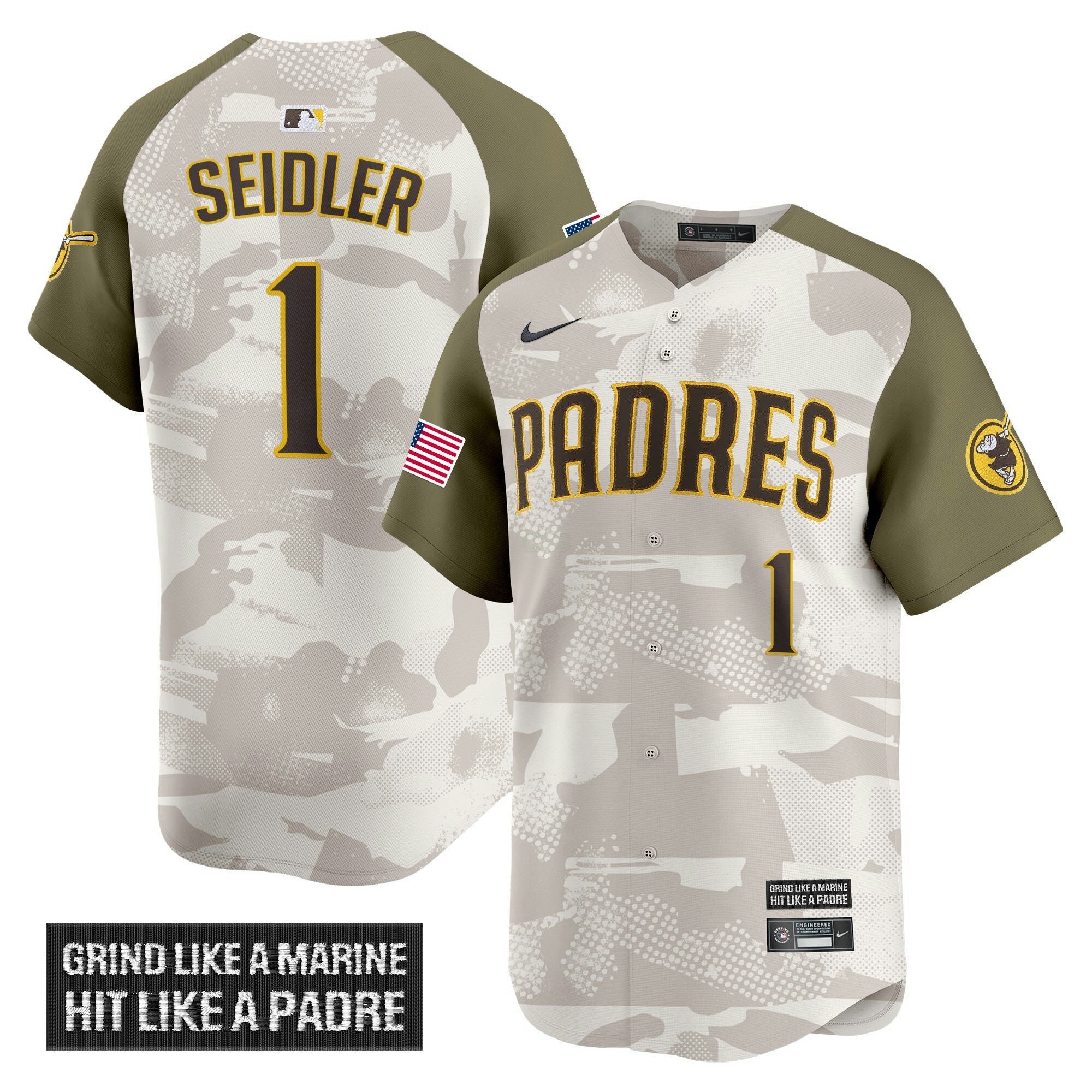 Camisa MLB Men’s San Diego 2025 Armed Forces Day Vapor Premier Limited Jersey