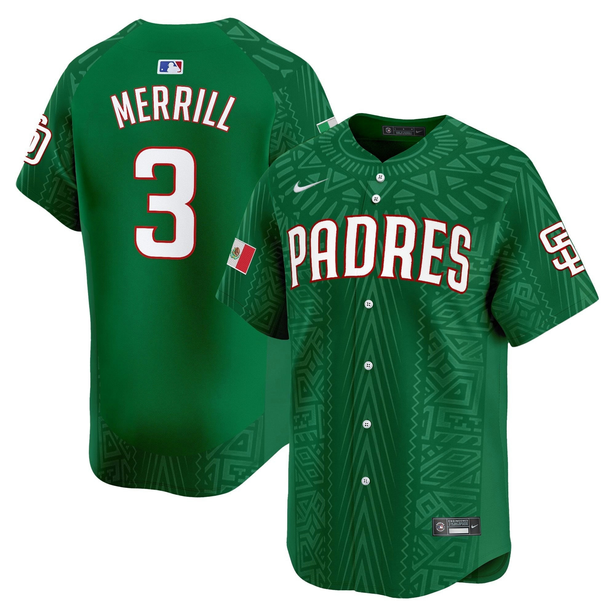 Camisa MLB Men’s San Diego 2025 Mexican Heritage Vapor Premier Limited Jersey – Stitched