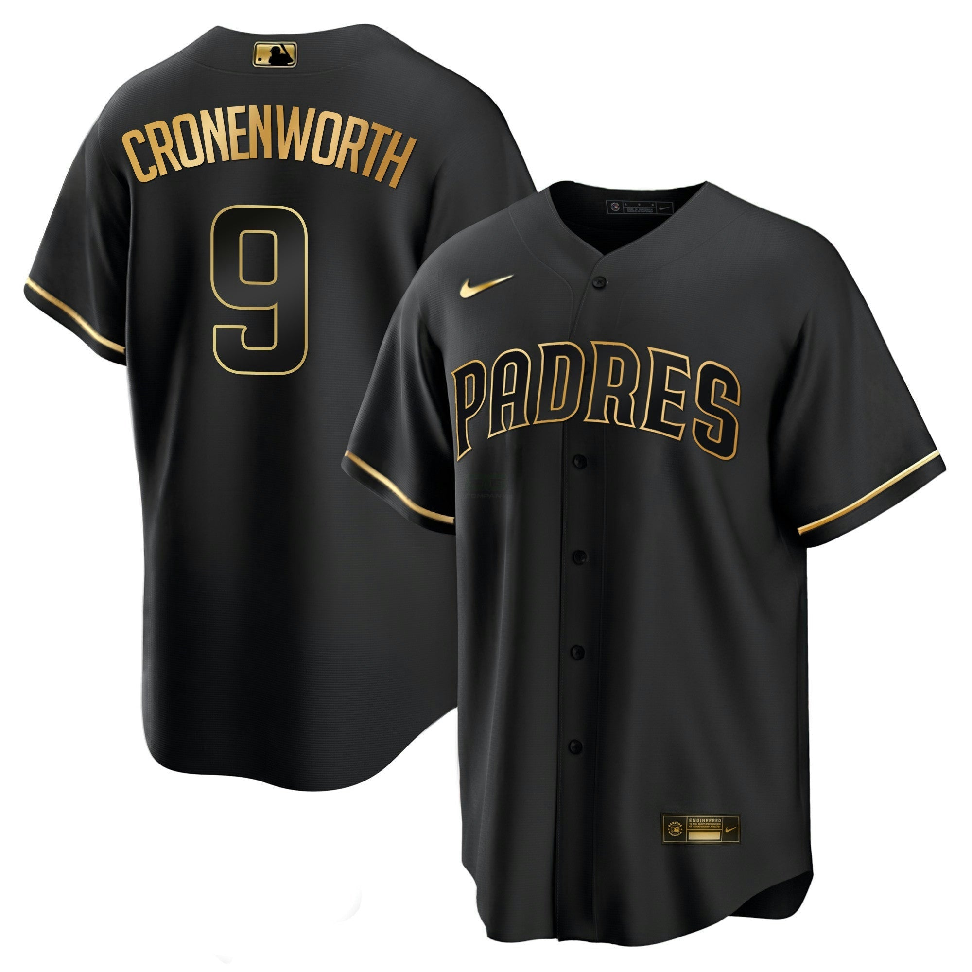 Camisa MLB Men’s San Diego Black Limited & Dourada Jersey