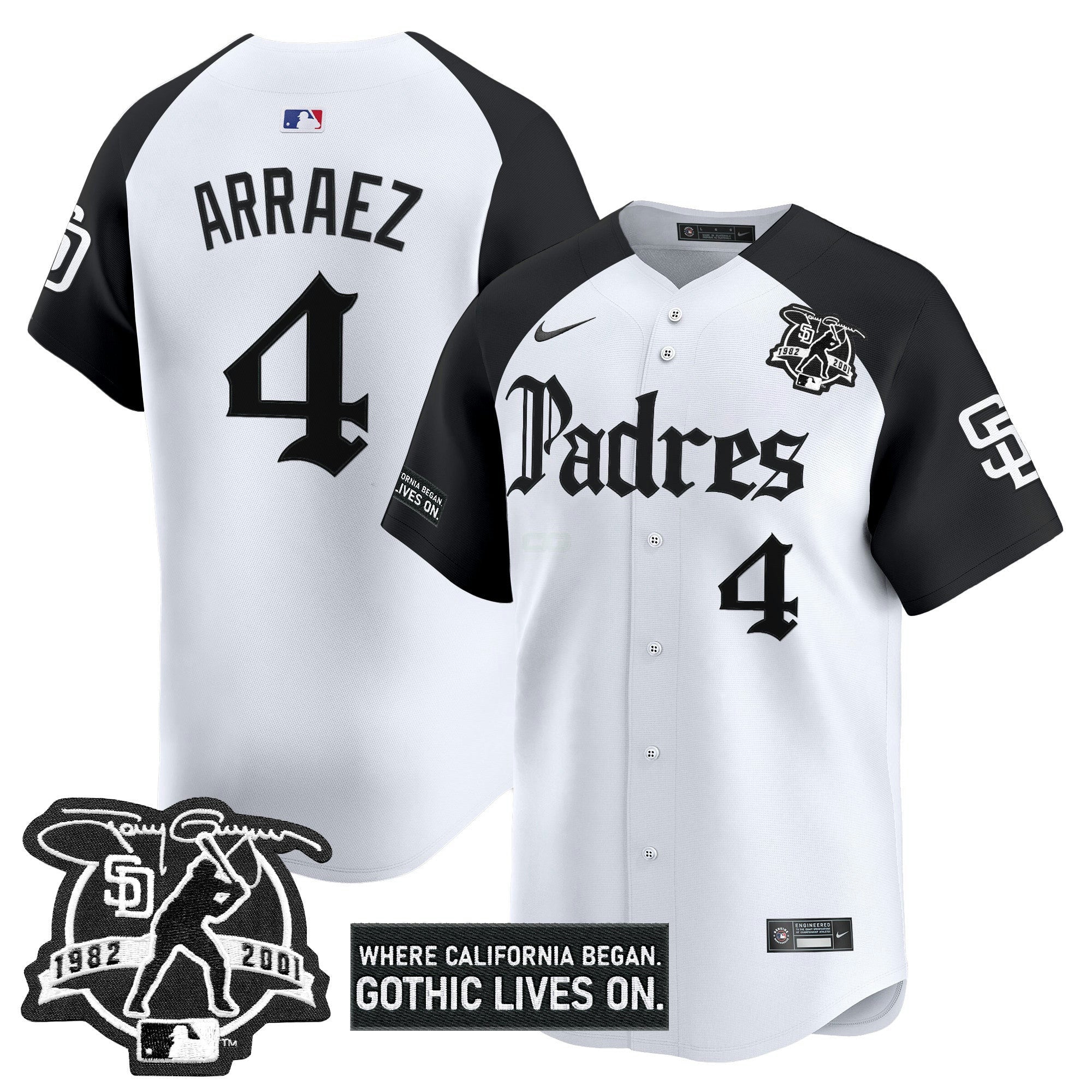 Camisa MLB Men’s San Diego ‘Gothic Edition’ Vapor Premier Limited Jersey V2