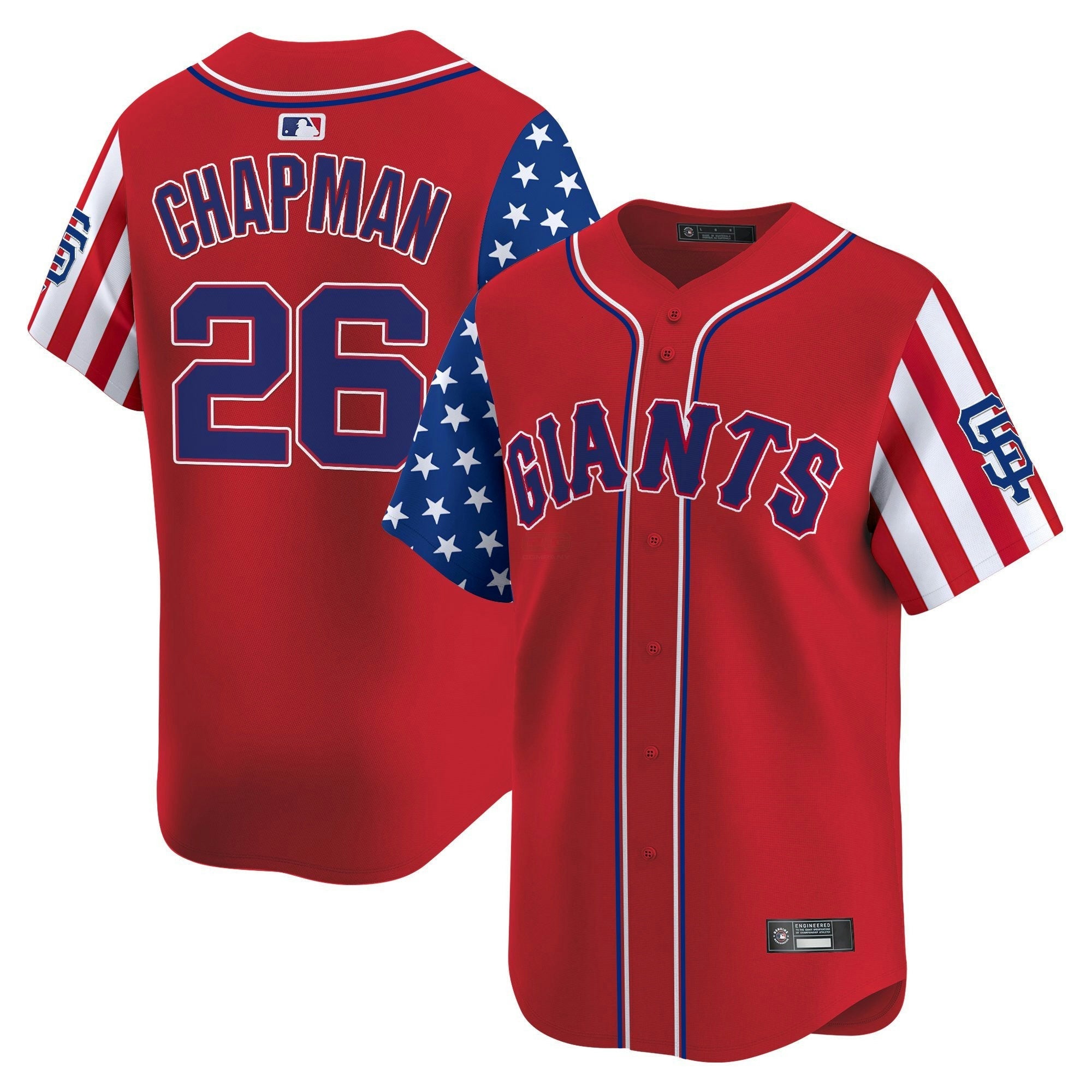 Camisa MLB Men’s San Francisco 2025 Independence Day Vapor Premier Limited Jersey