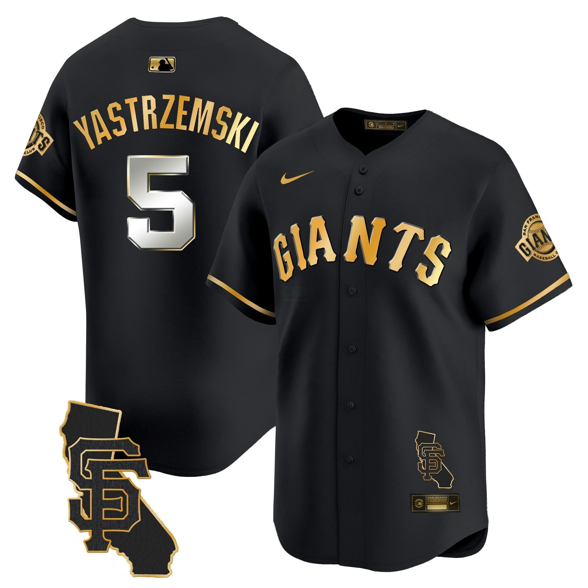 Camisa MLB Men’s San Francisco California Patch Vapor Premier Limited Jersey