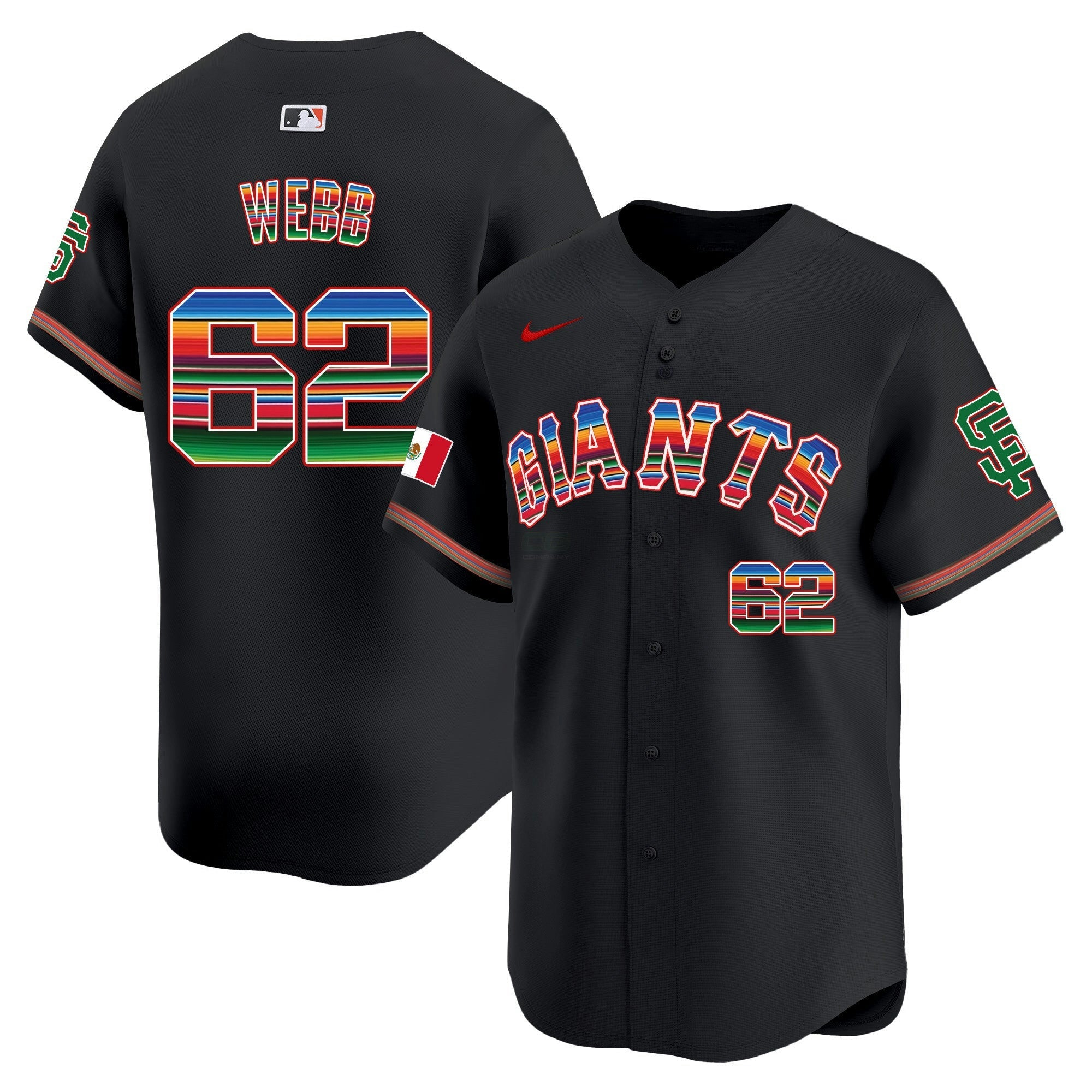 Camisa MLB Men’s San Francisco Mexico Vapor Premier Limited Jersey