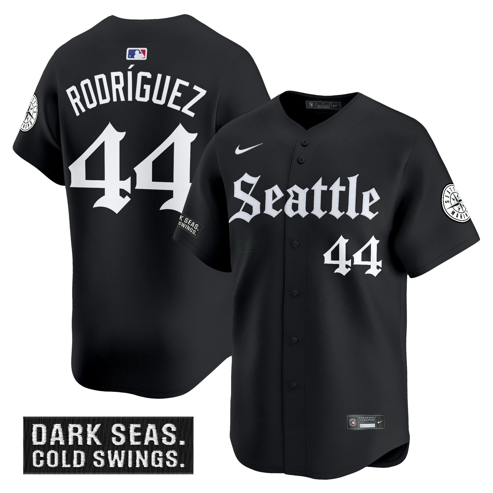 Camisa MLB Men’s Seattle ‘Deep Sea Gothic Edition’ Vapor Premier Limited Jersey