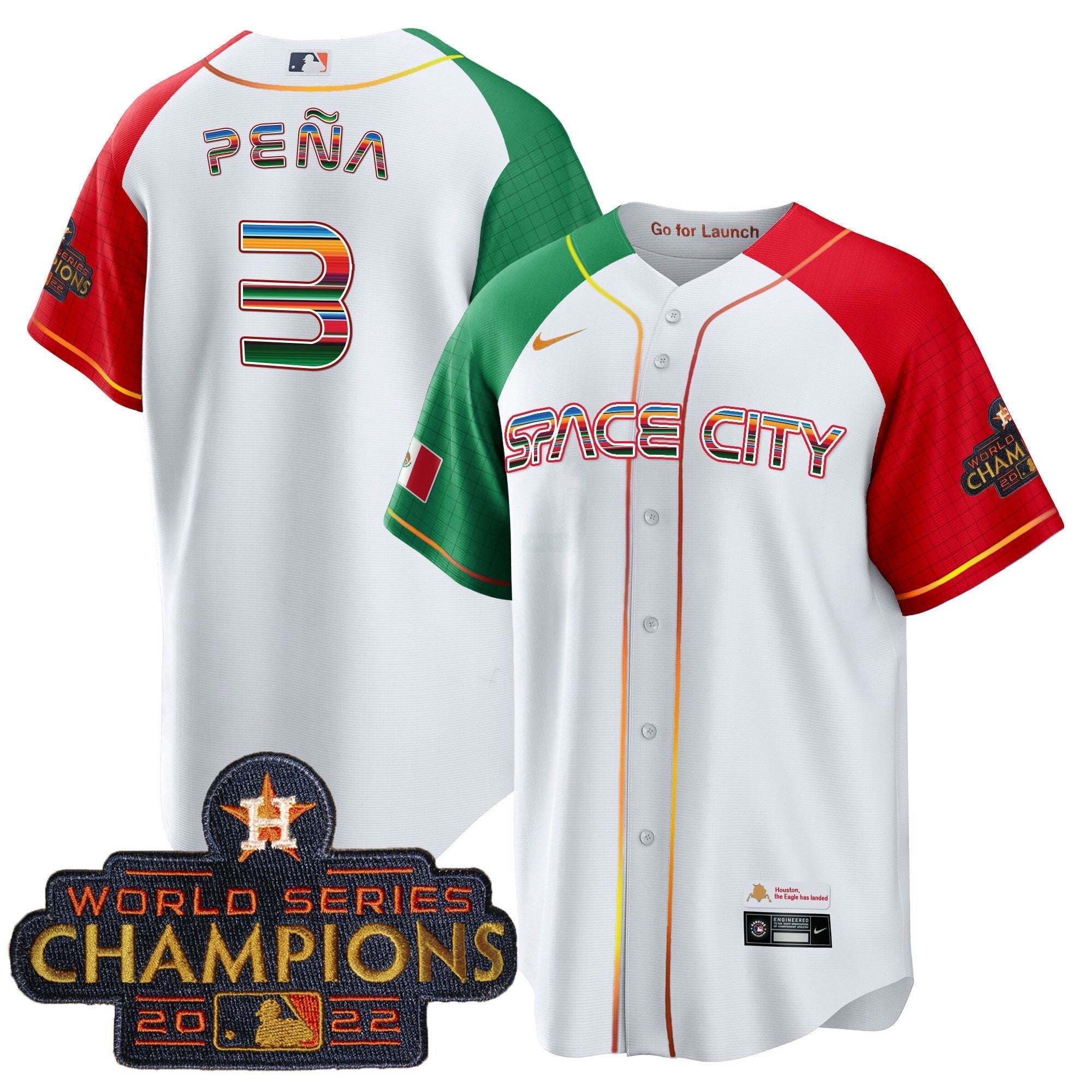 Camisa MLB Men’s Space City Mexico Cool Base Jersey