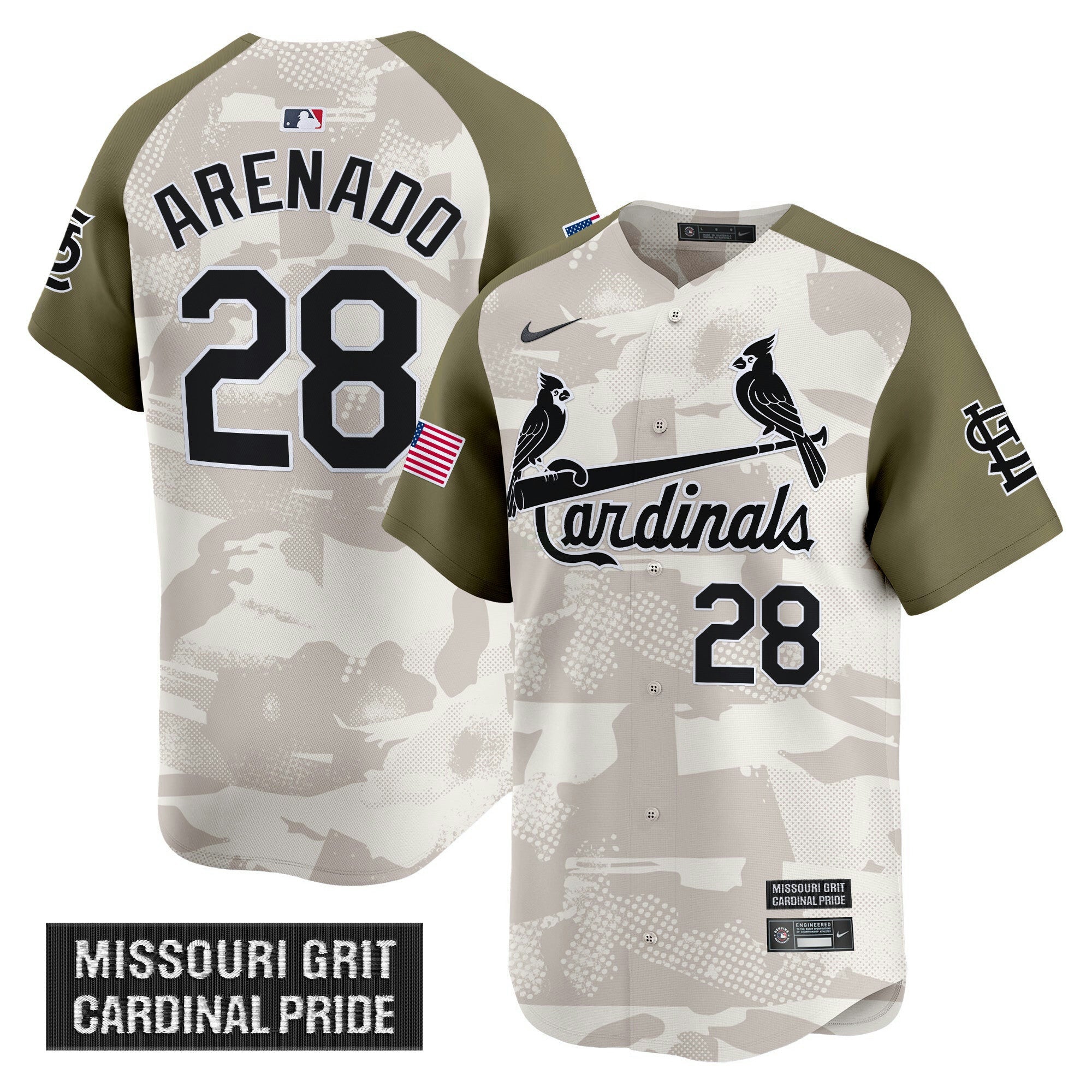 Camisa MLB Men’s St. Louis 2025 Armed Forces Day Vapor Premier Limited Jersey