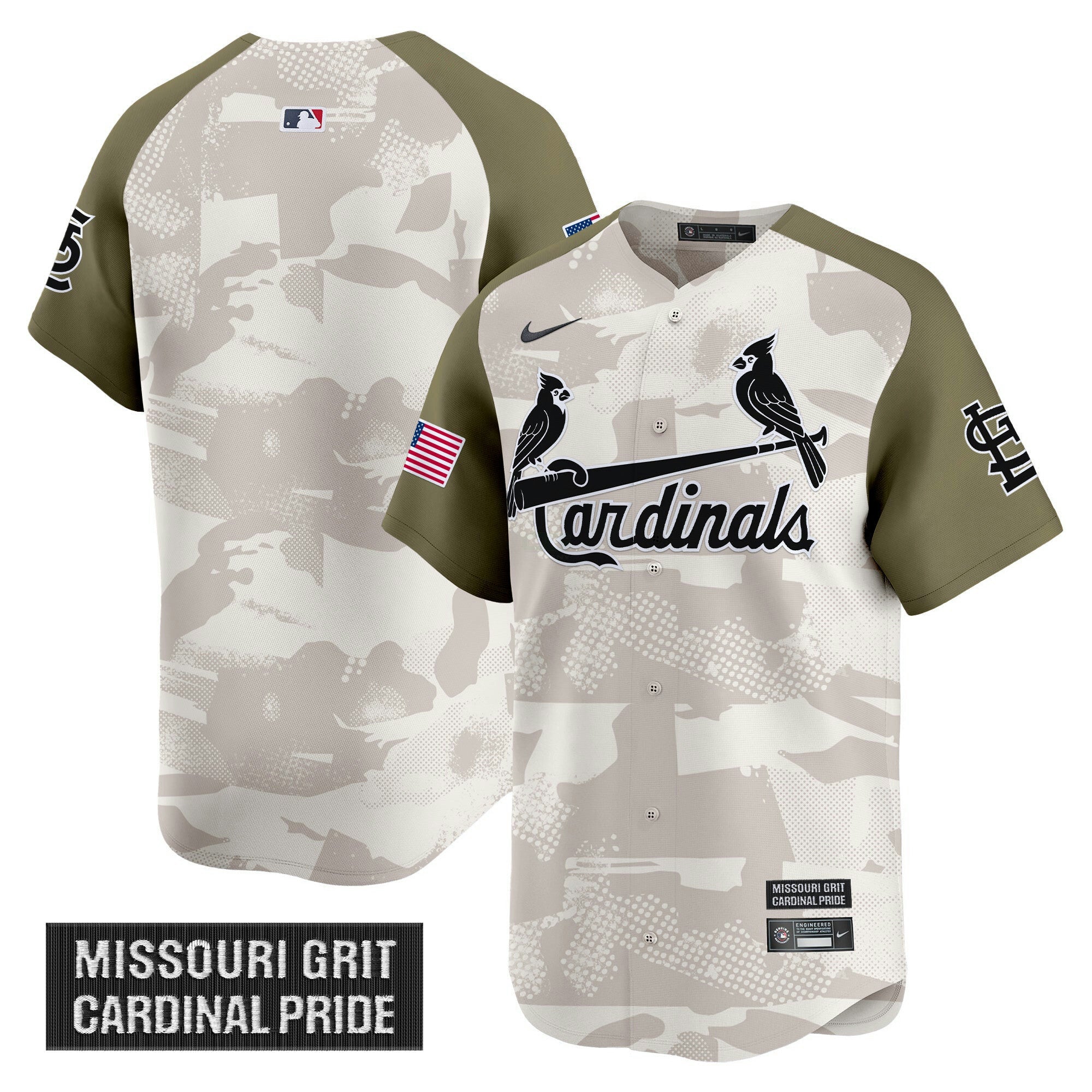 Camisa MLB Men’s St. Louis 2025 Armed Forces Day Vapor Premier Limited Jersey