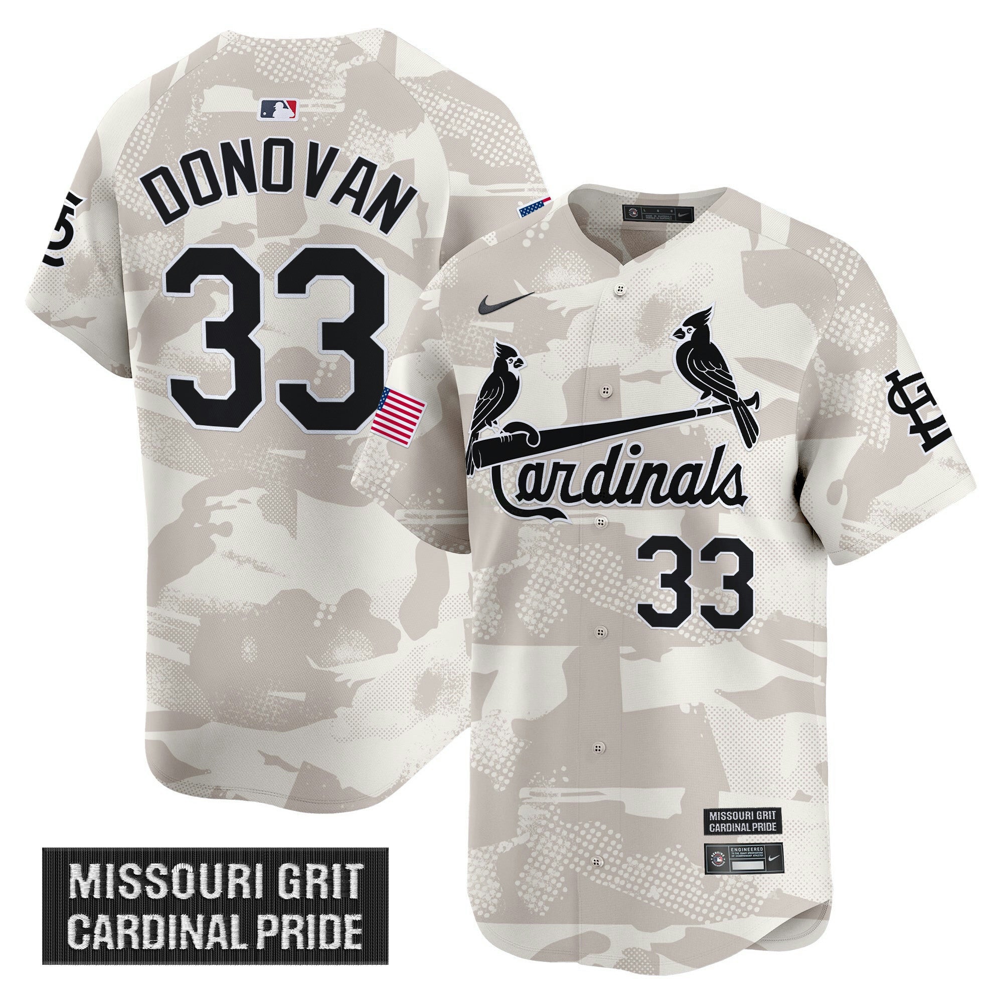 Camisa MLB Men’s St. Louis 2025 Armed Forces Day Vapor Premier Limited Jersey