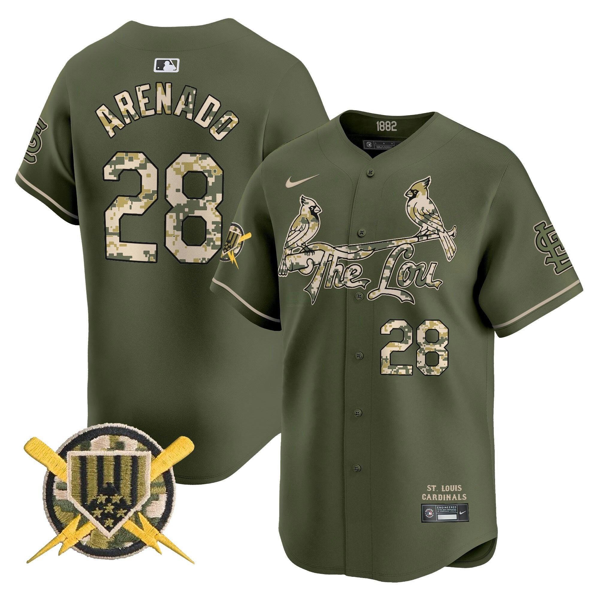 Camisa MLB Men’s St. Louis Armed Forces Day Vapor Premier Limited Jersey