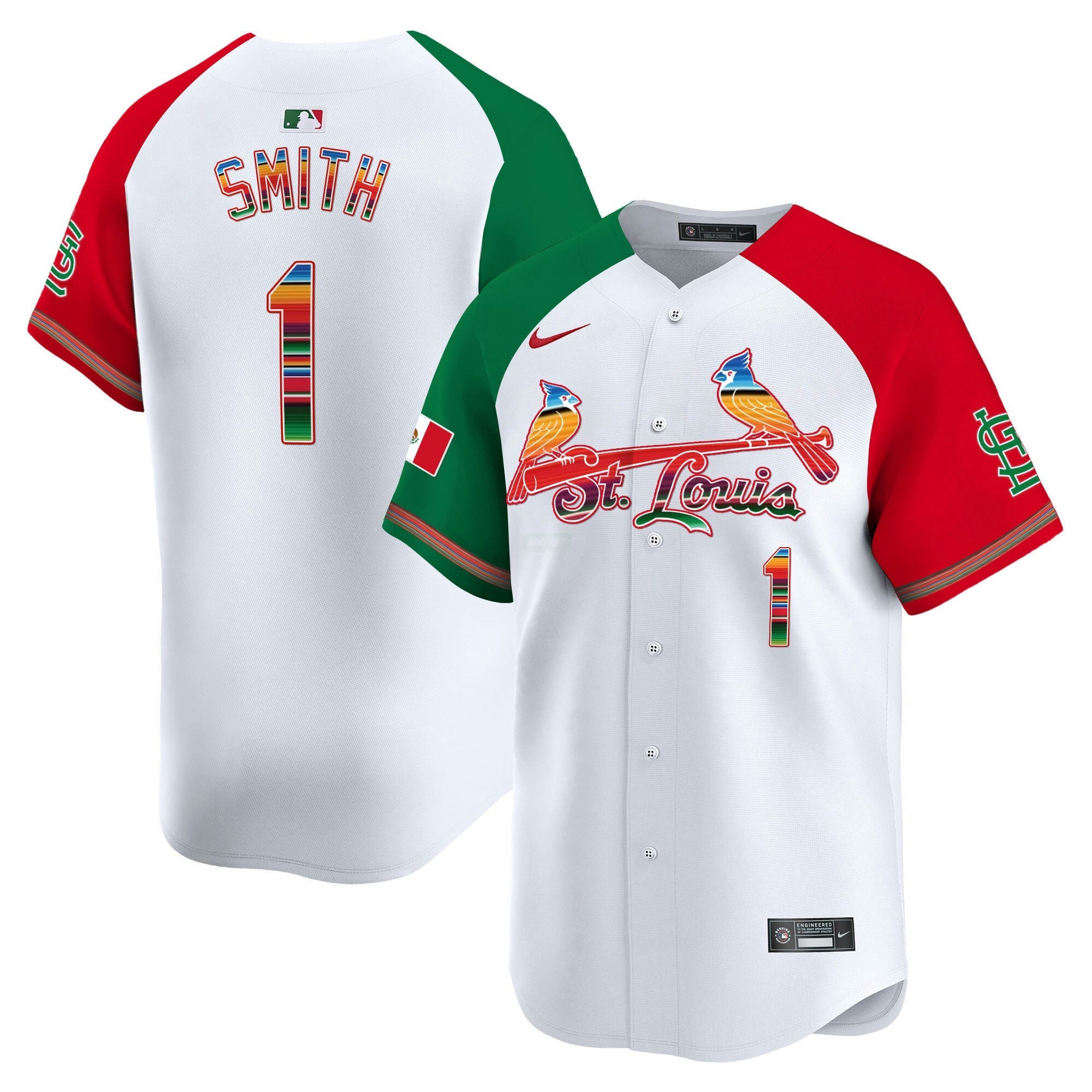 Camisa MLB Men’s St. Louis Mexico Vapor Premier Limited Jersey