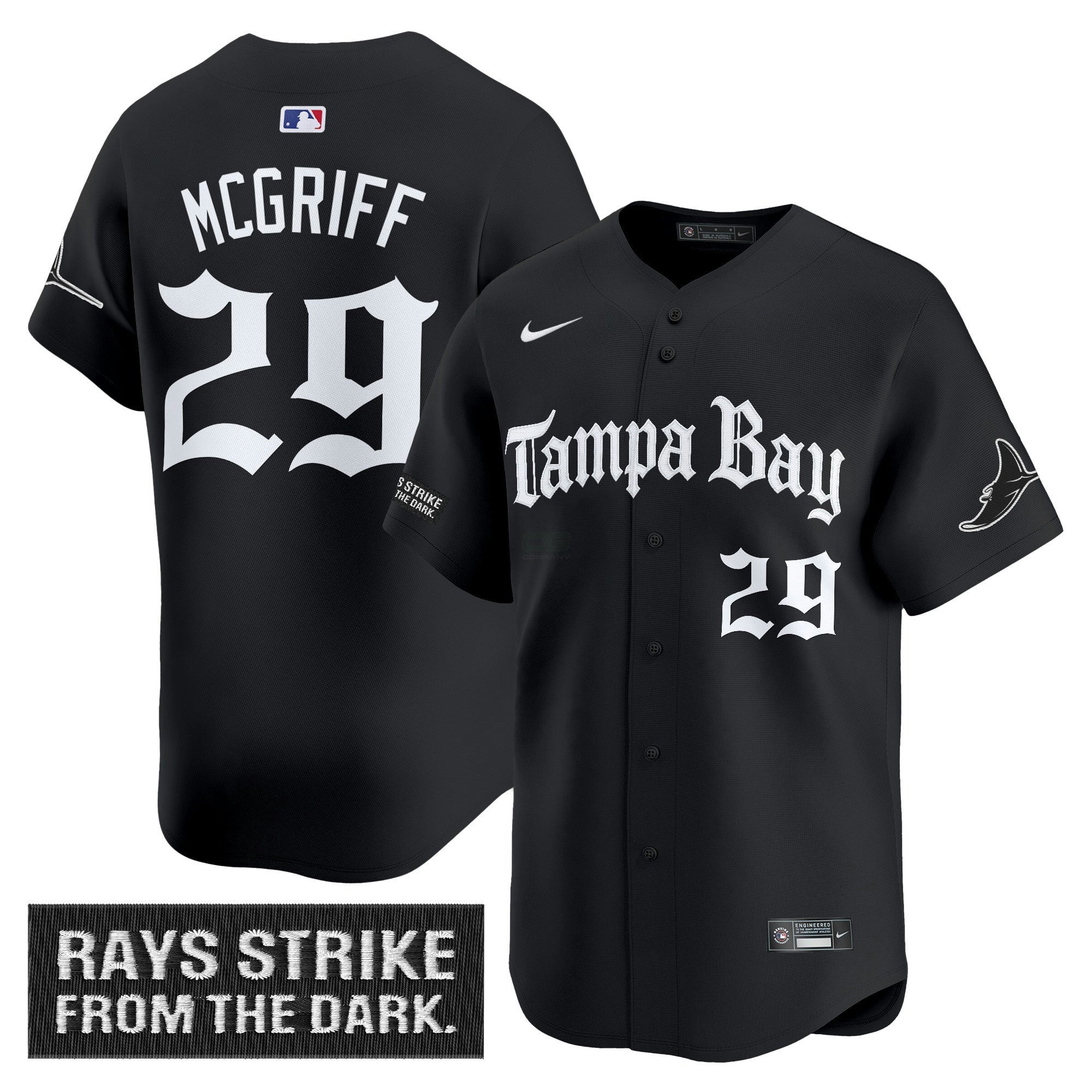 Camisa MLB Men’s Tampa Bay ‘Gothic Deepwater Edition’ Vapor Premier Limited Jersey