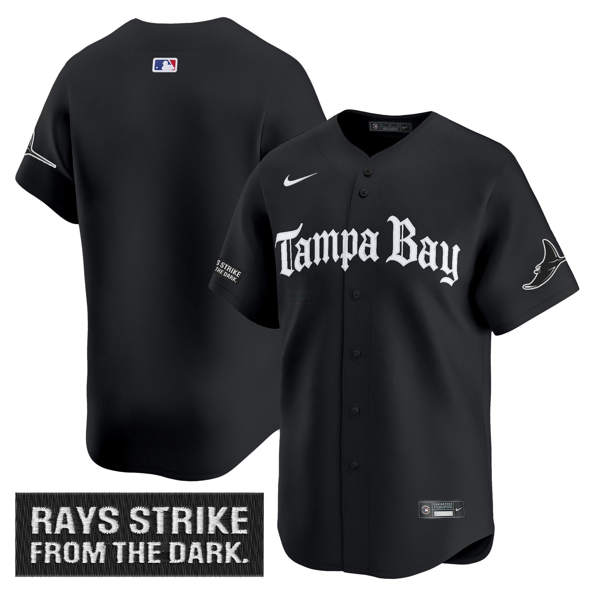 Camisa MLB Men’s Tampa Bay ‘Gothic Deepwater Edition’ Vapor Premier Limited Jersey