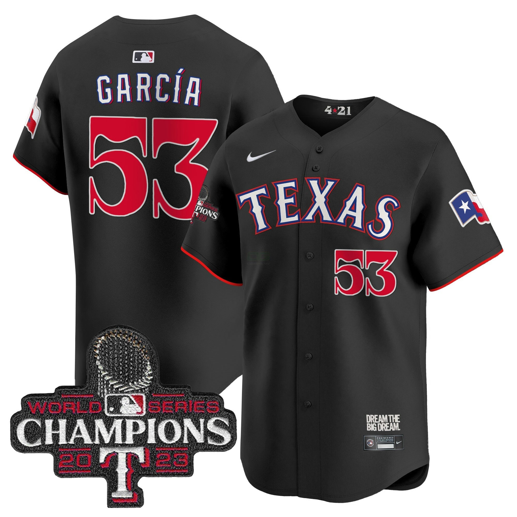 Camisa MLB Men’s Texas 2023 World Series Champions City Connect Vapor Premier Limited Jersey