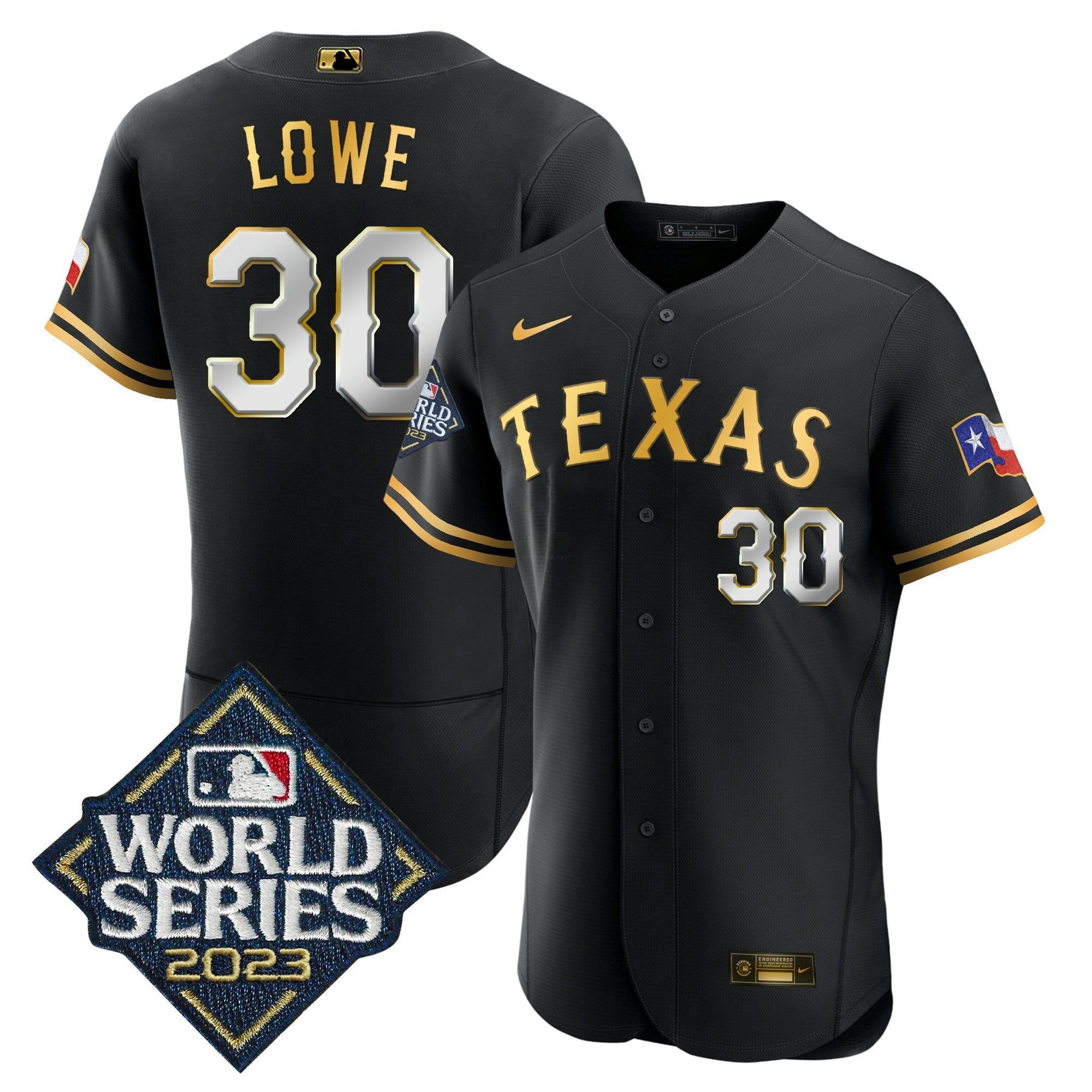 Camisa MLB Men’s Texas 2023 World Series Flex Base Jersey