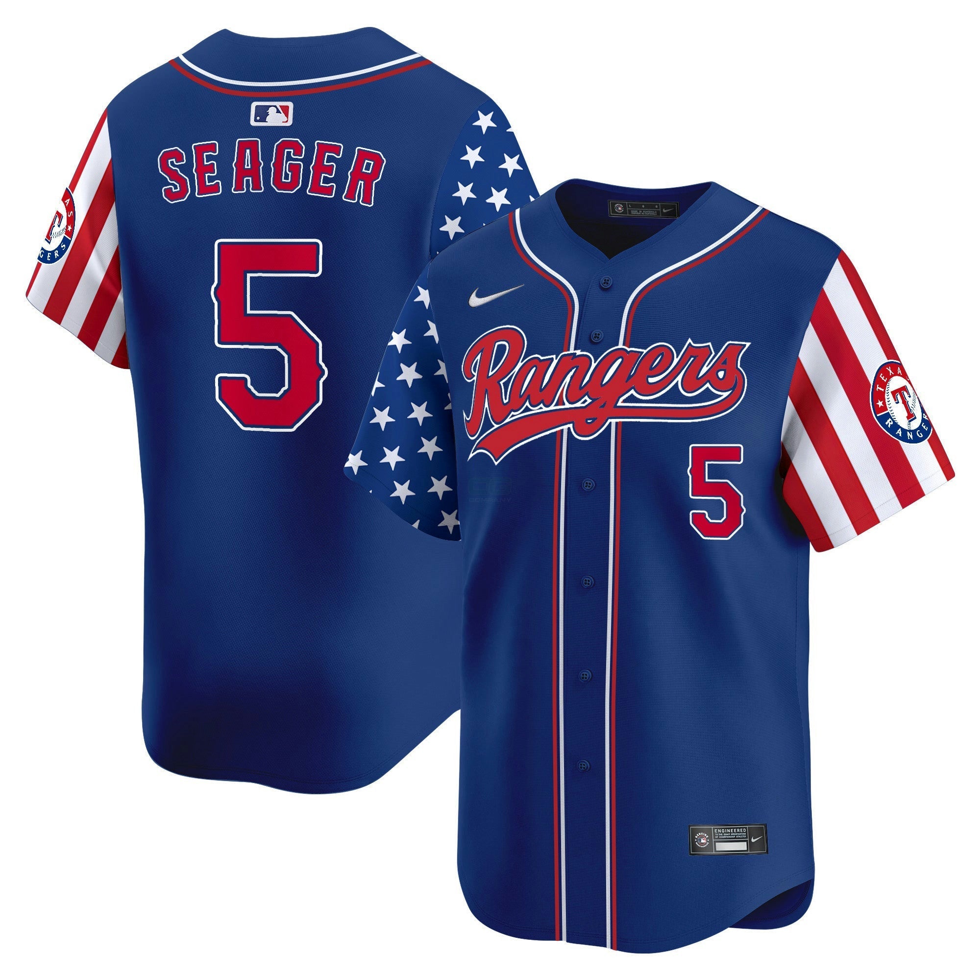 Camisa MLB Men’s Texas 2024 Independence Day Vapor Premier Limited Jersey