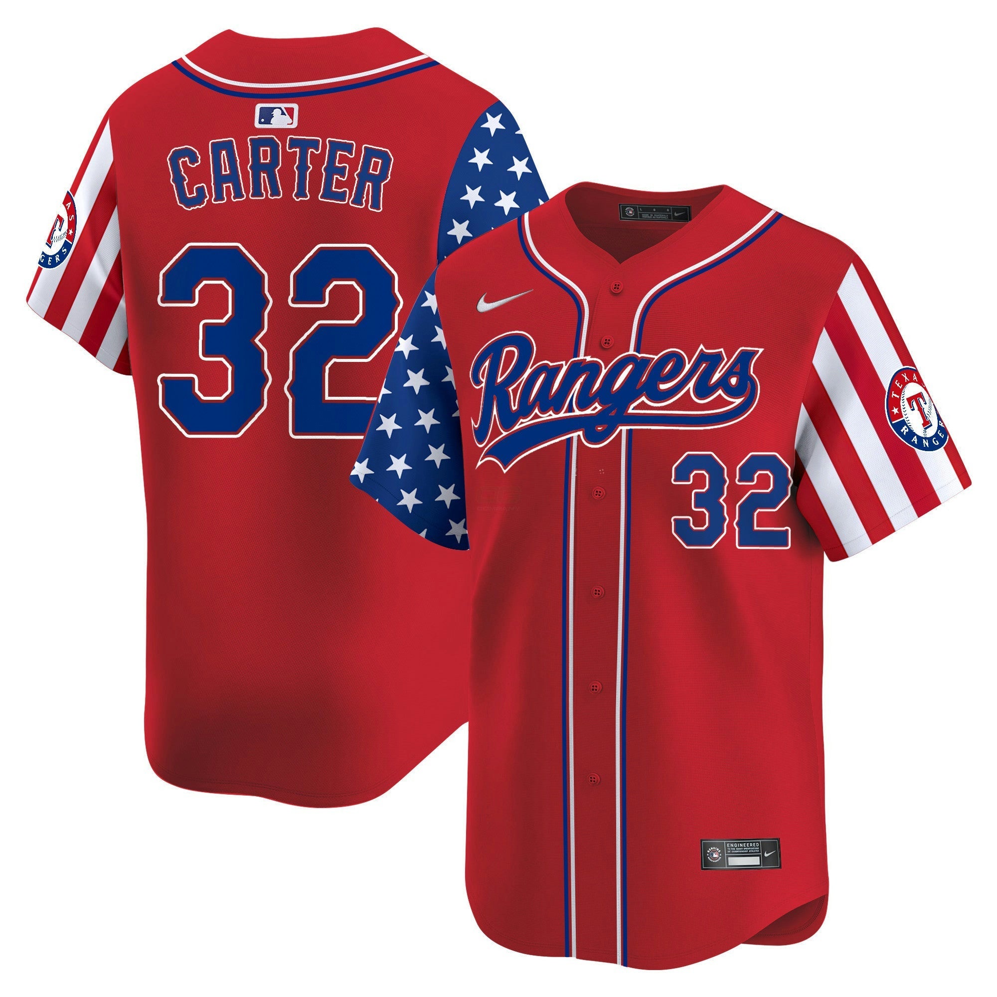 Camisa MLB Men’s Texas 2024 Independence Day Vapor Premier Limited Jersey